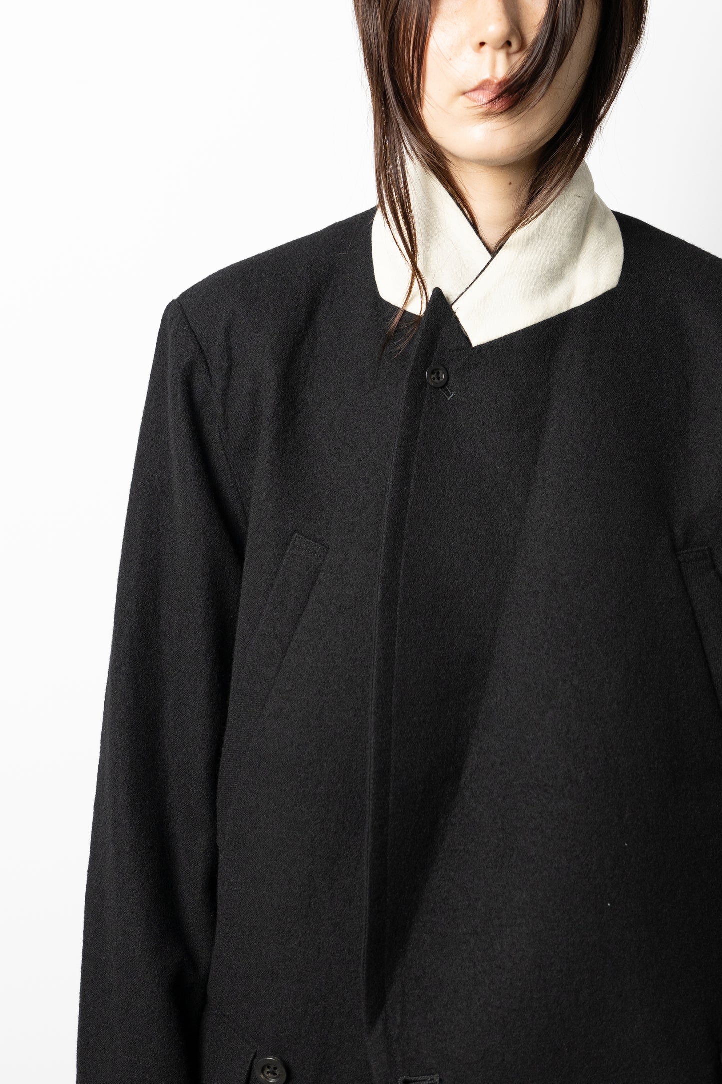 ANCELLM / DOUBLE TAILORED JACKET "BLACK"