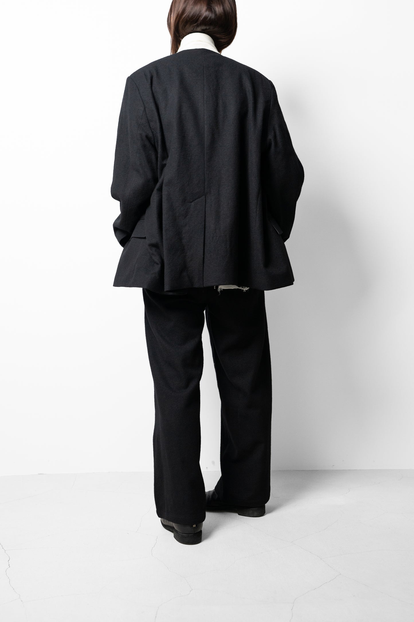 ANCELLM / DOUBLE TAILORED JACKET "BLACK"
