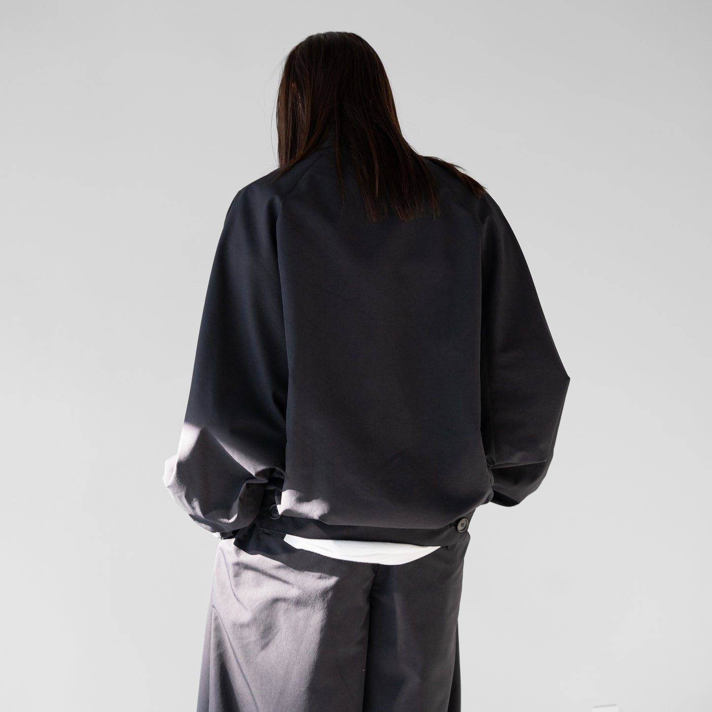 Antwort / SMOOTH TAFTA DOLMAN JACKET "BLACK"