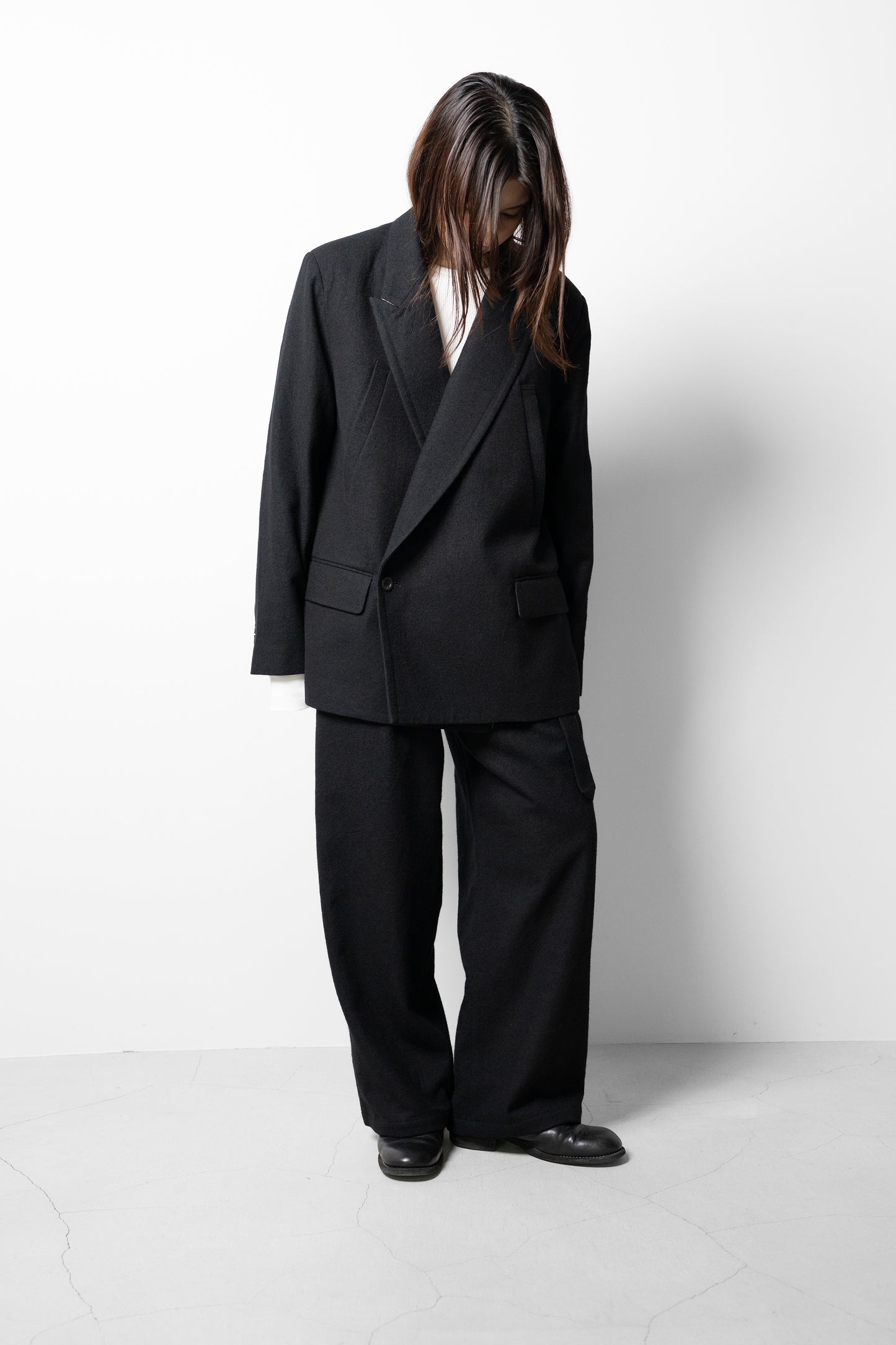 ANCELLM / DOUBLE TAILORED JACKET "BLACK"