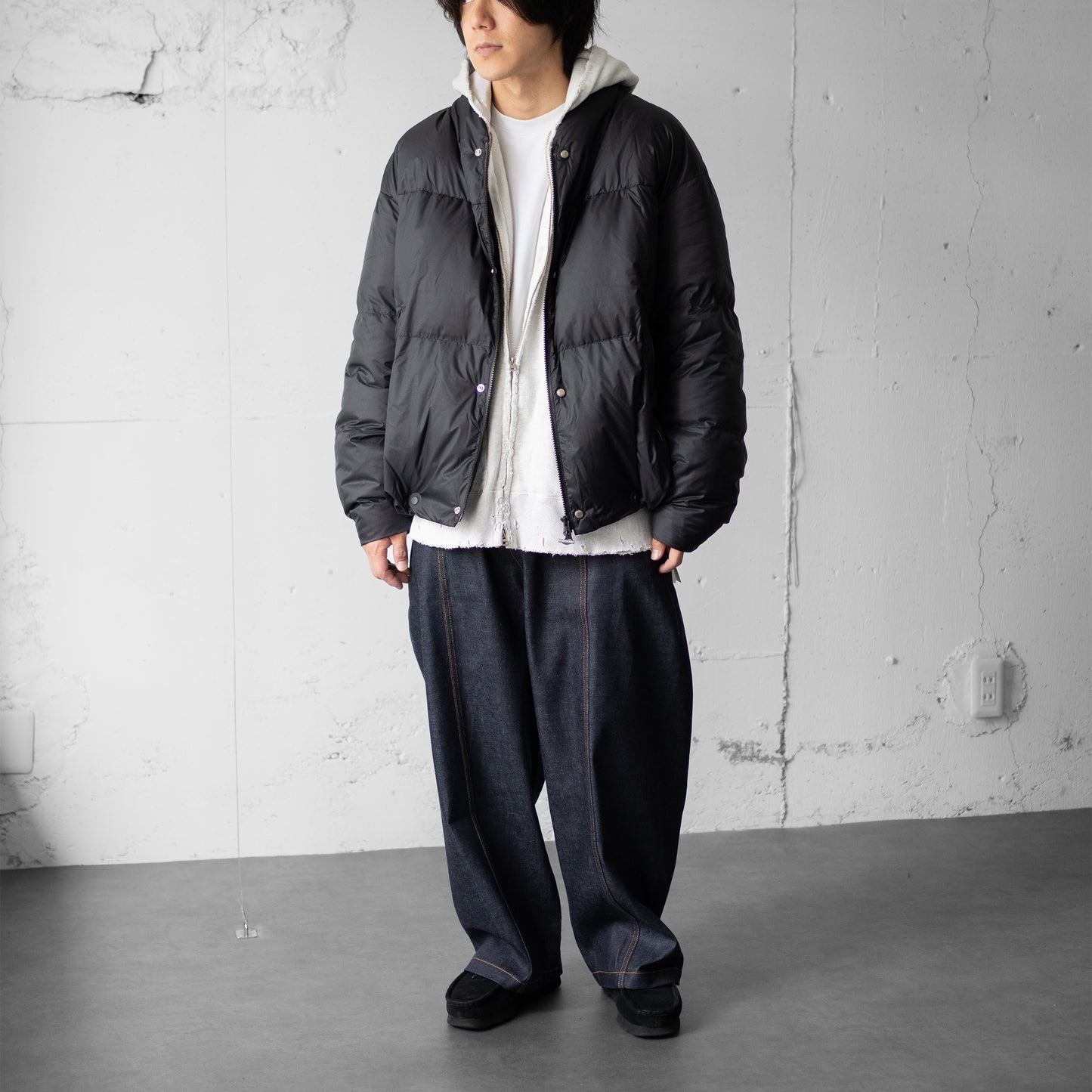 paratrait/ MEMBRANE SHELL DOWN JKT "BLACK"