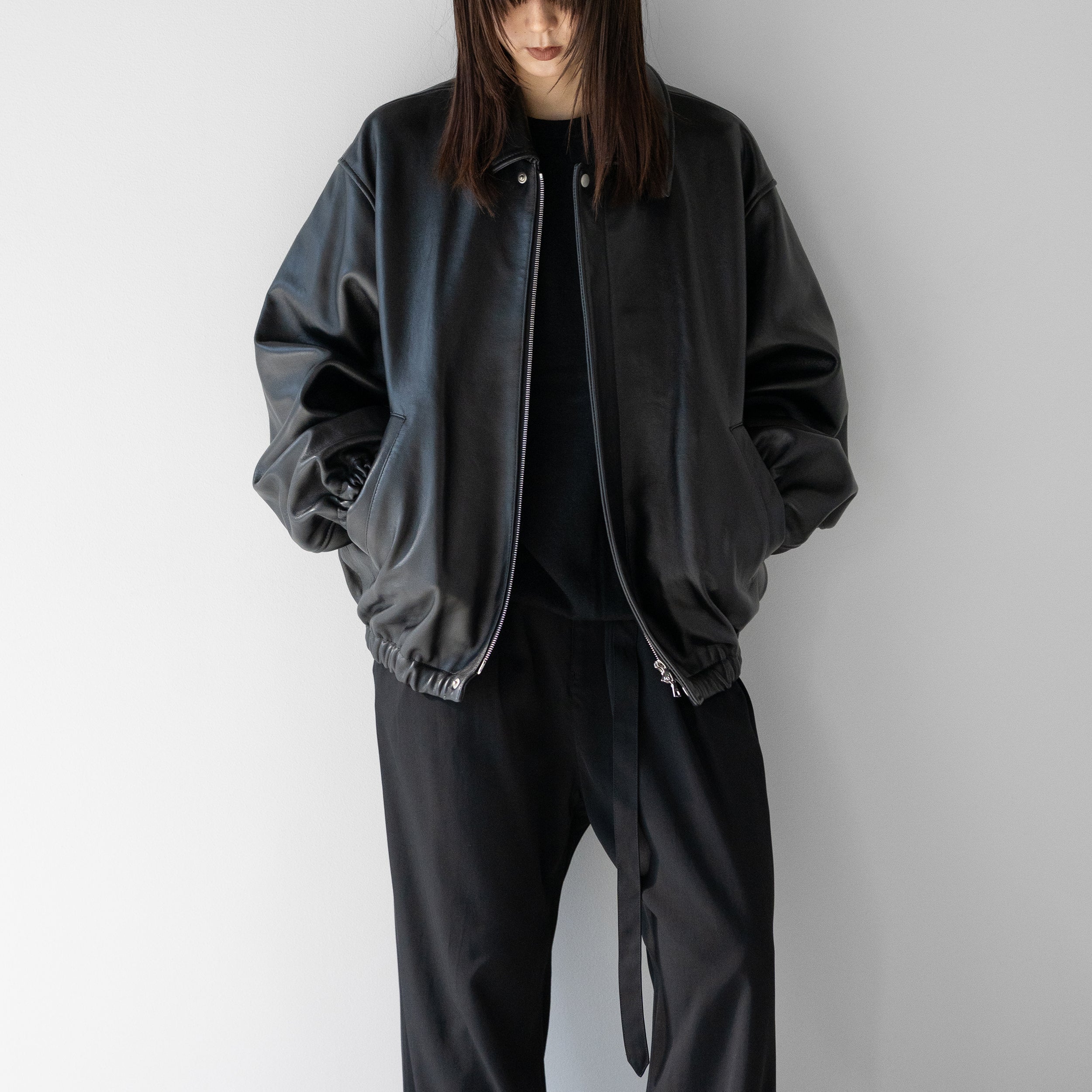 ssstein(シュタイン)/ SHEEP LEATHER ZIP SHORT JACKET 