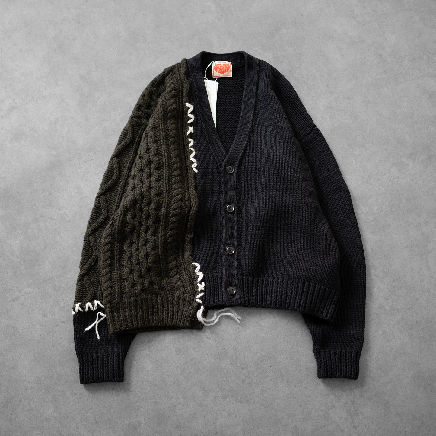 TOY DEVIL /  FRANKEN CARDIGAN "BLK"