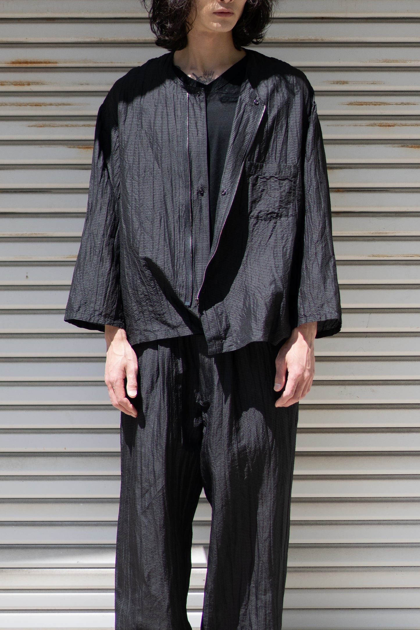 barbell object / zip sh "black"