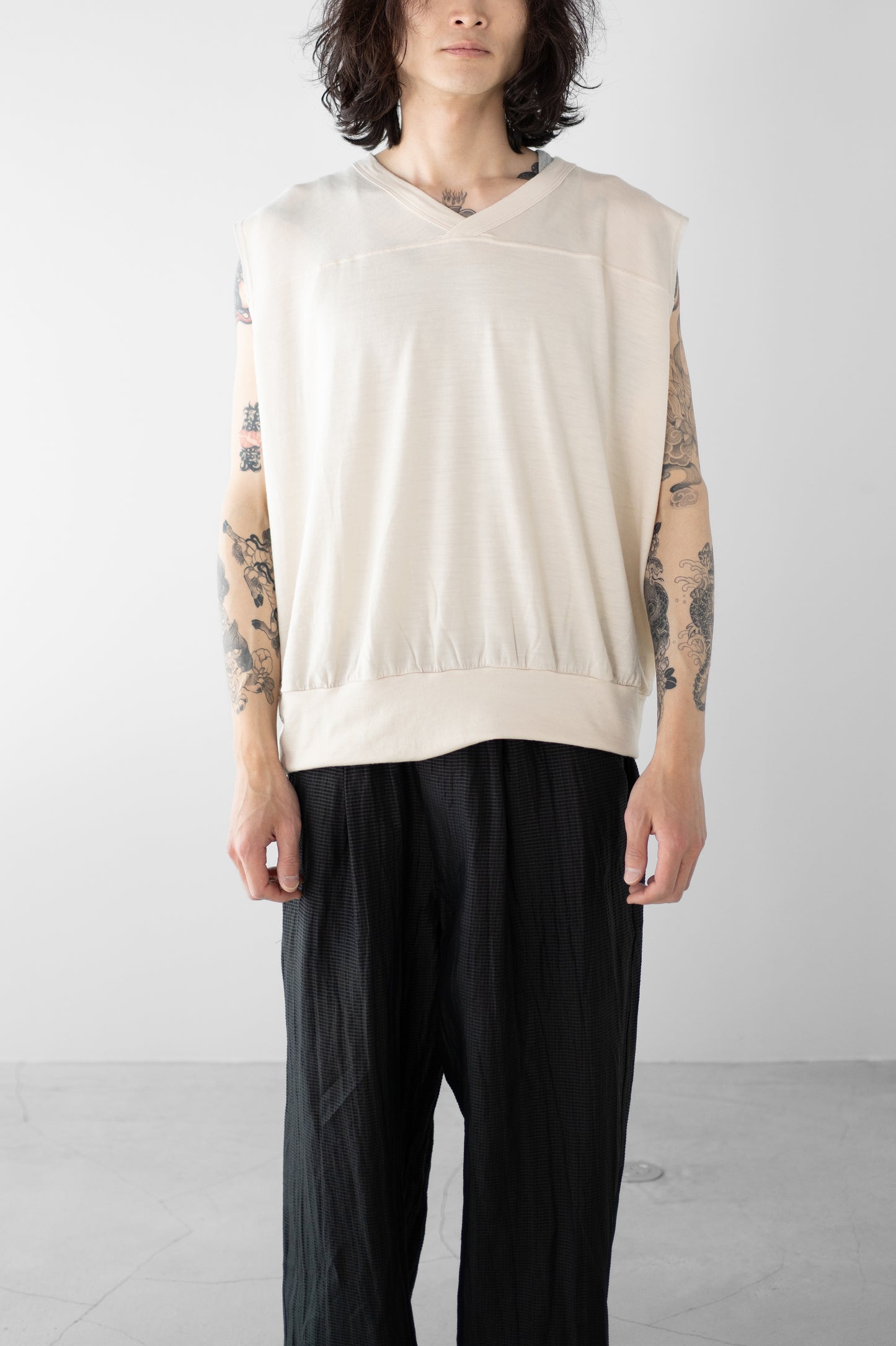 barbell object / sw ns top "ecru"