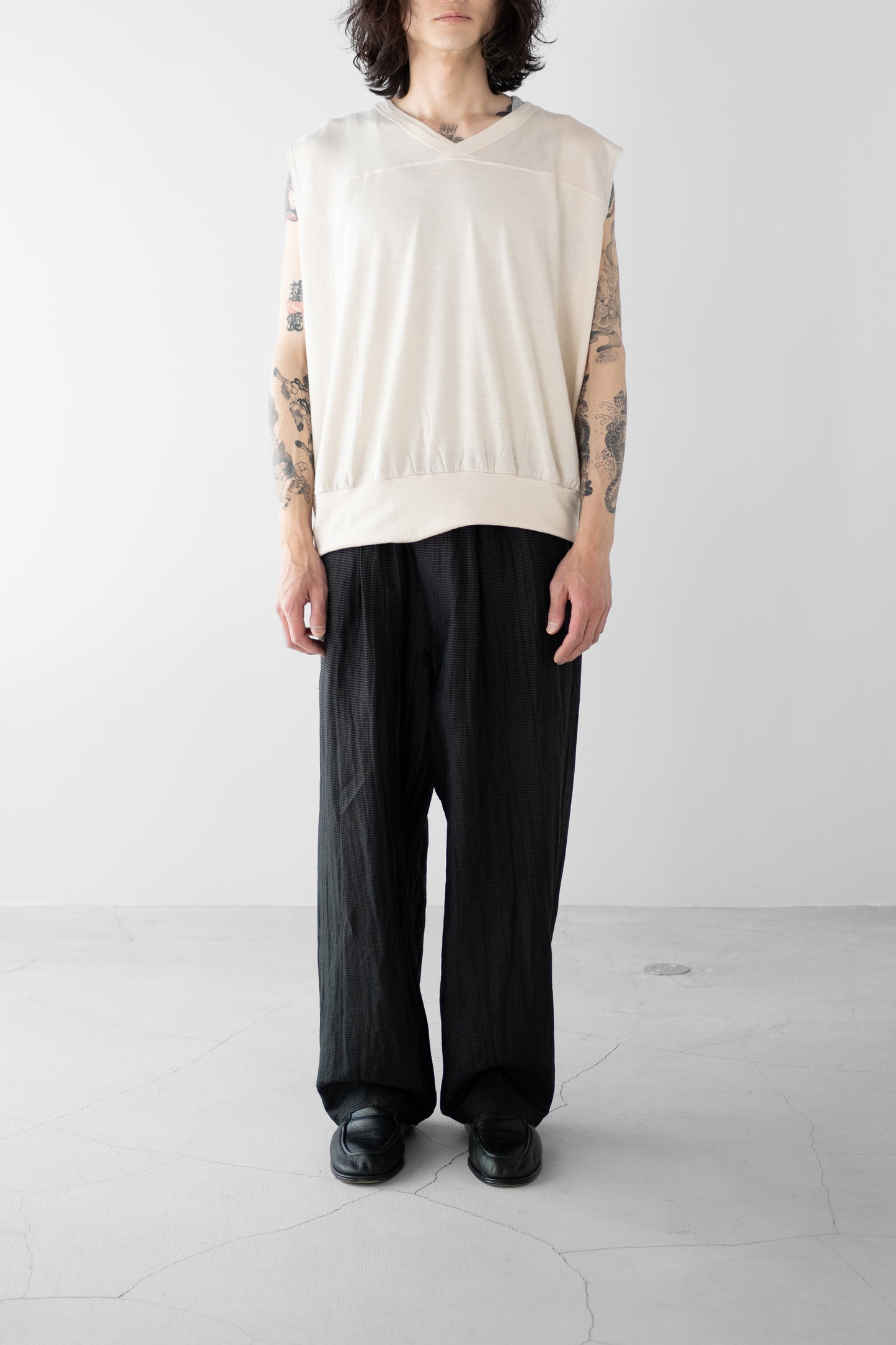 barbell object / sw ns top "ecru"