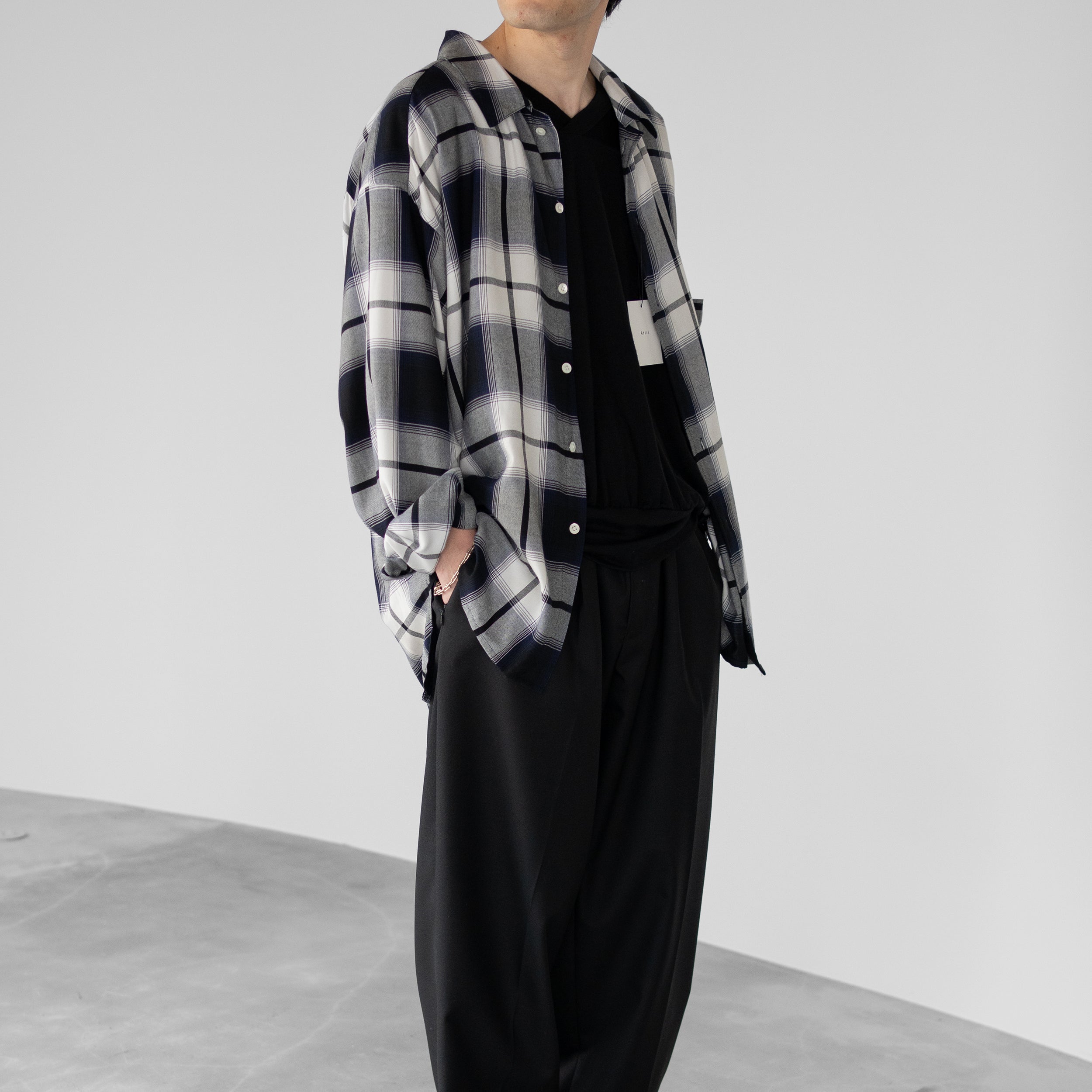 Afiit チェックシャツ