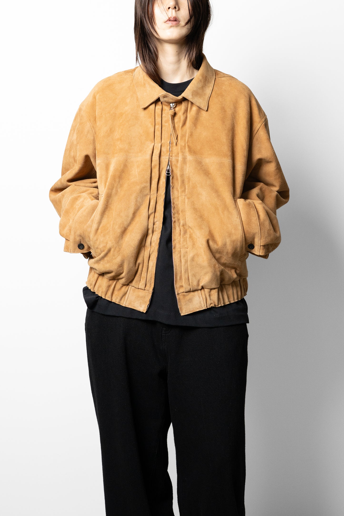 ANCELLM / GEEP TUCK JACKET "CAMEL"