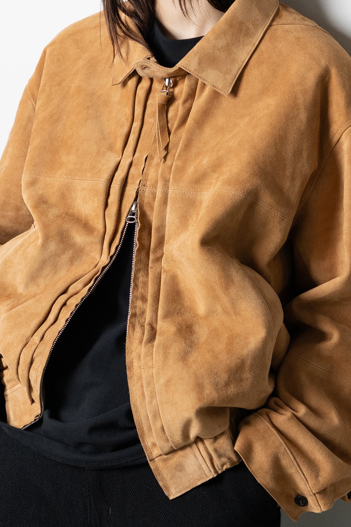 ANCELLM / GEEP TUCK JACKET "CAMEL"