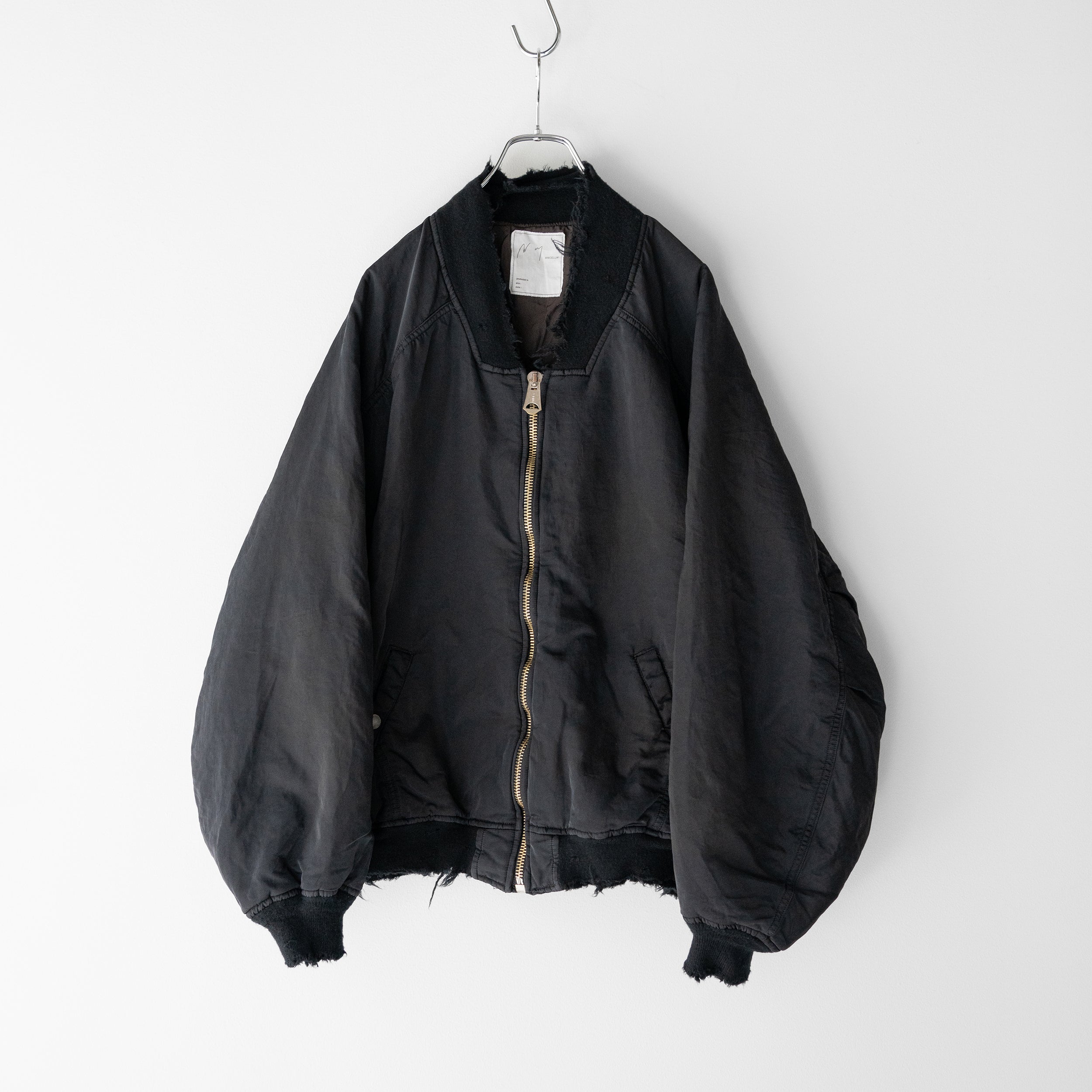 ANCELLM FADED BOMBER JACKET Size3 Black