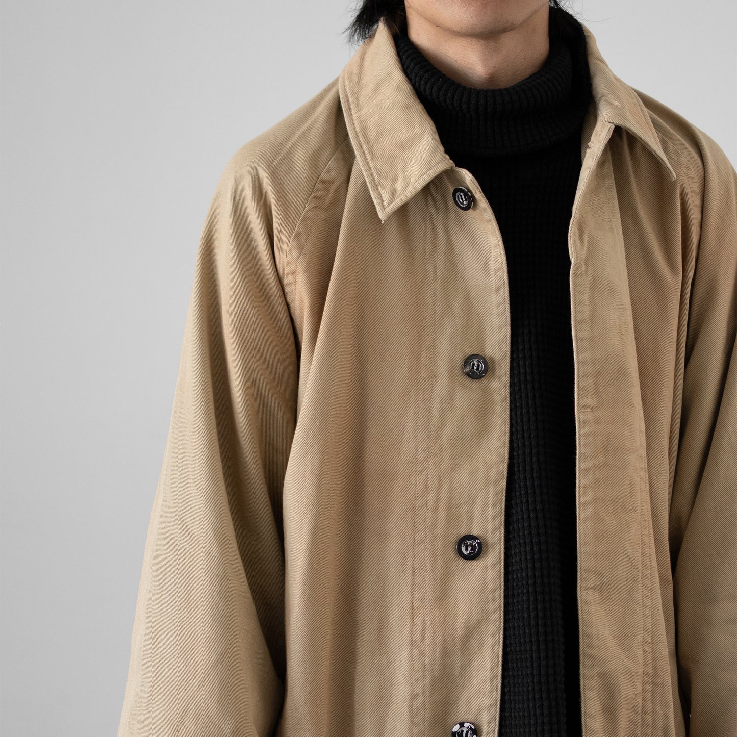 ANCELLM / DRILL BALMACAAN COAT "BEIGE"