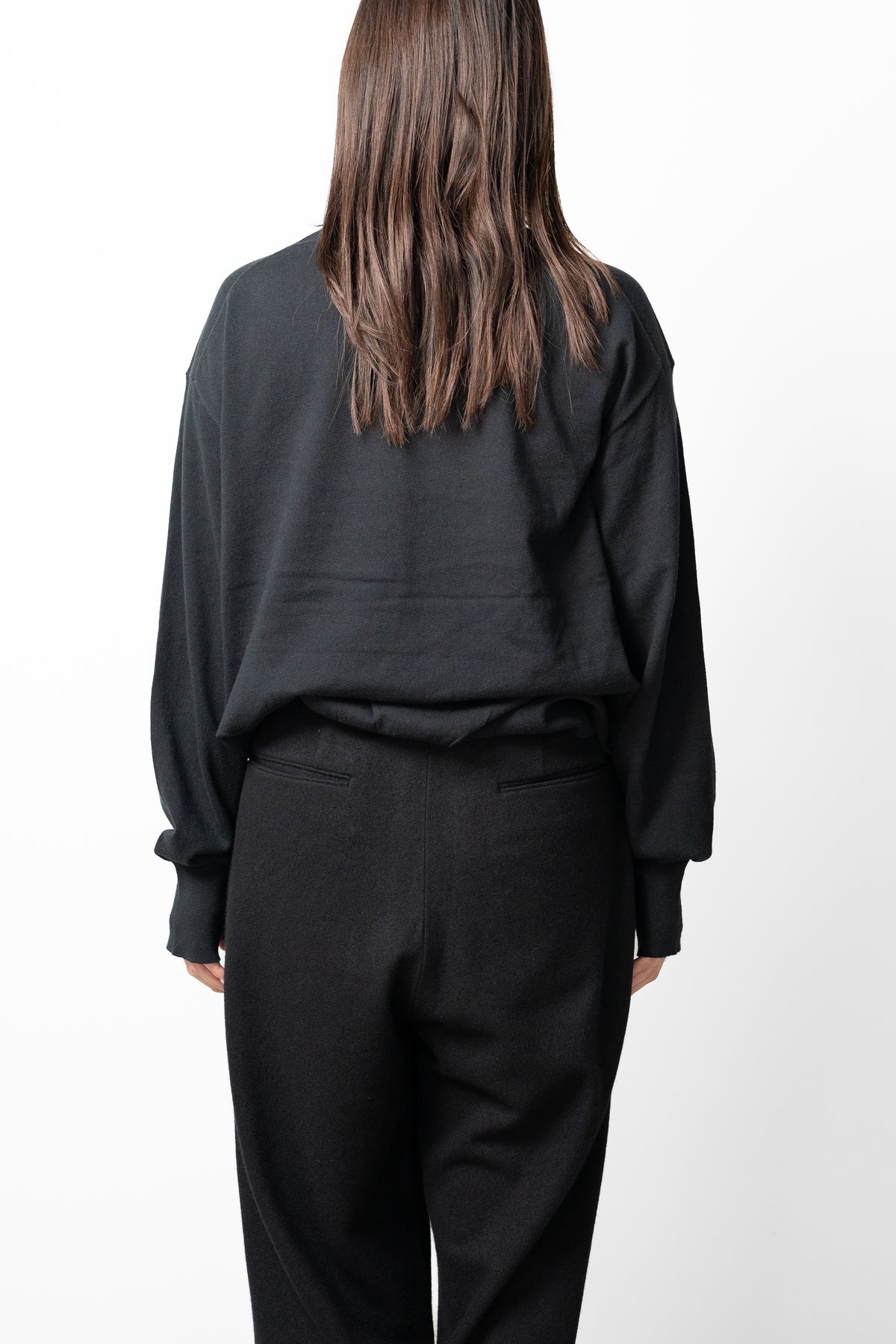 Afiit / COTTON CASHMERE TURTLE LS "BLACK"