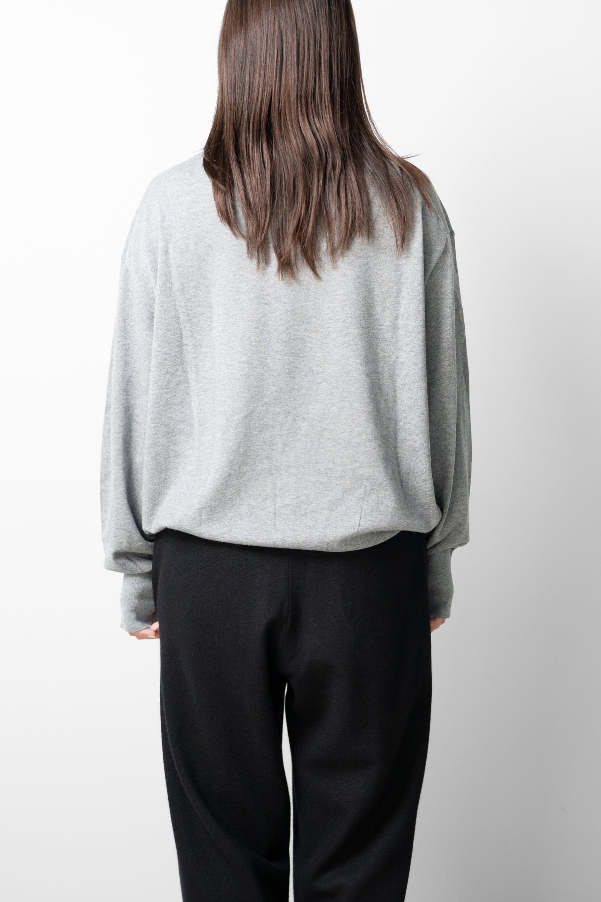 Afiit / COTTON CASHMERE TURTLE LS "GRAY"