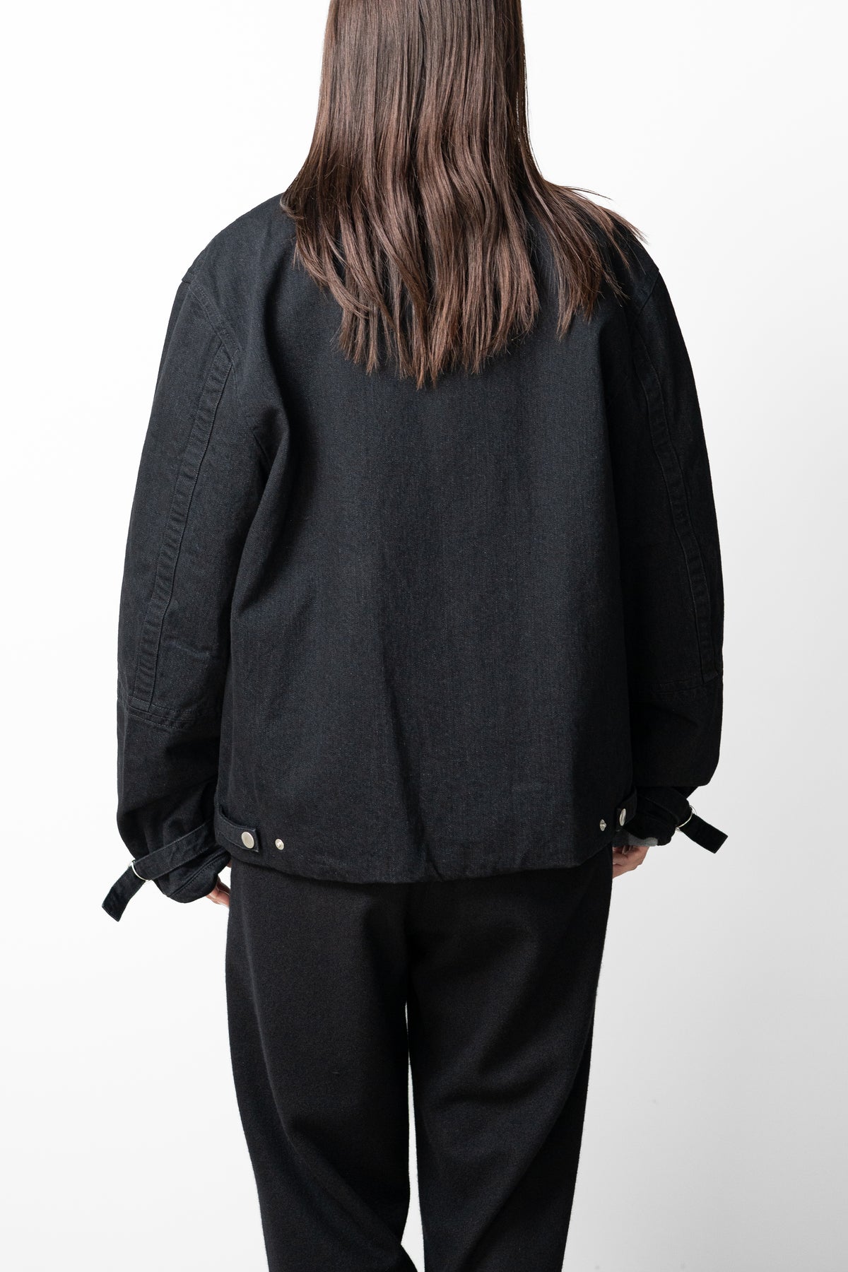 VUJA DÉ / Luca Bondage Jacket in Organic Cotton "Black"