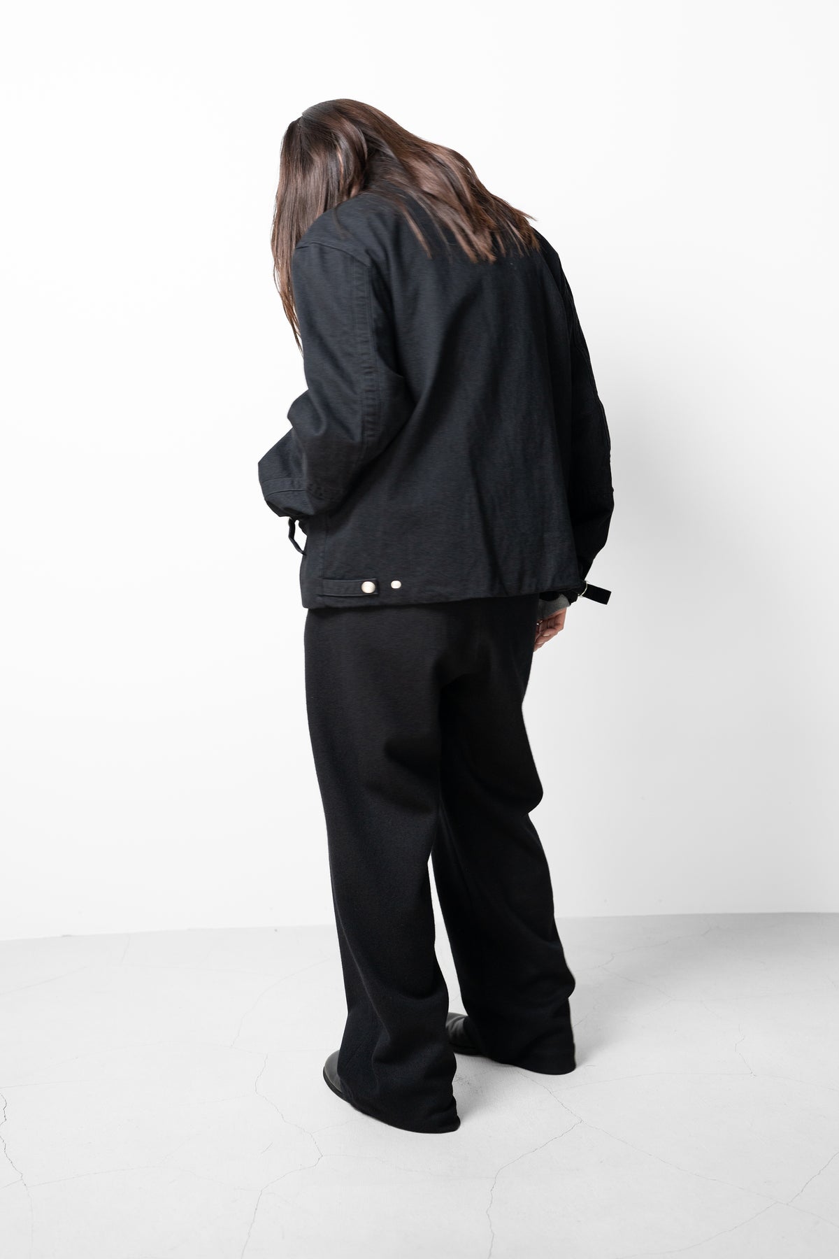 VUJA DÉ / Luca Bondage Jacket in Organic Cotton "Black"