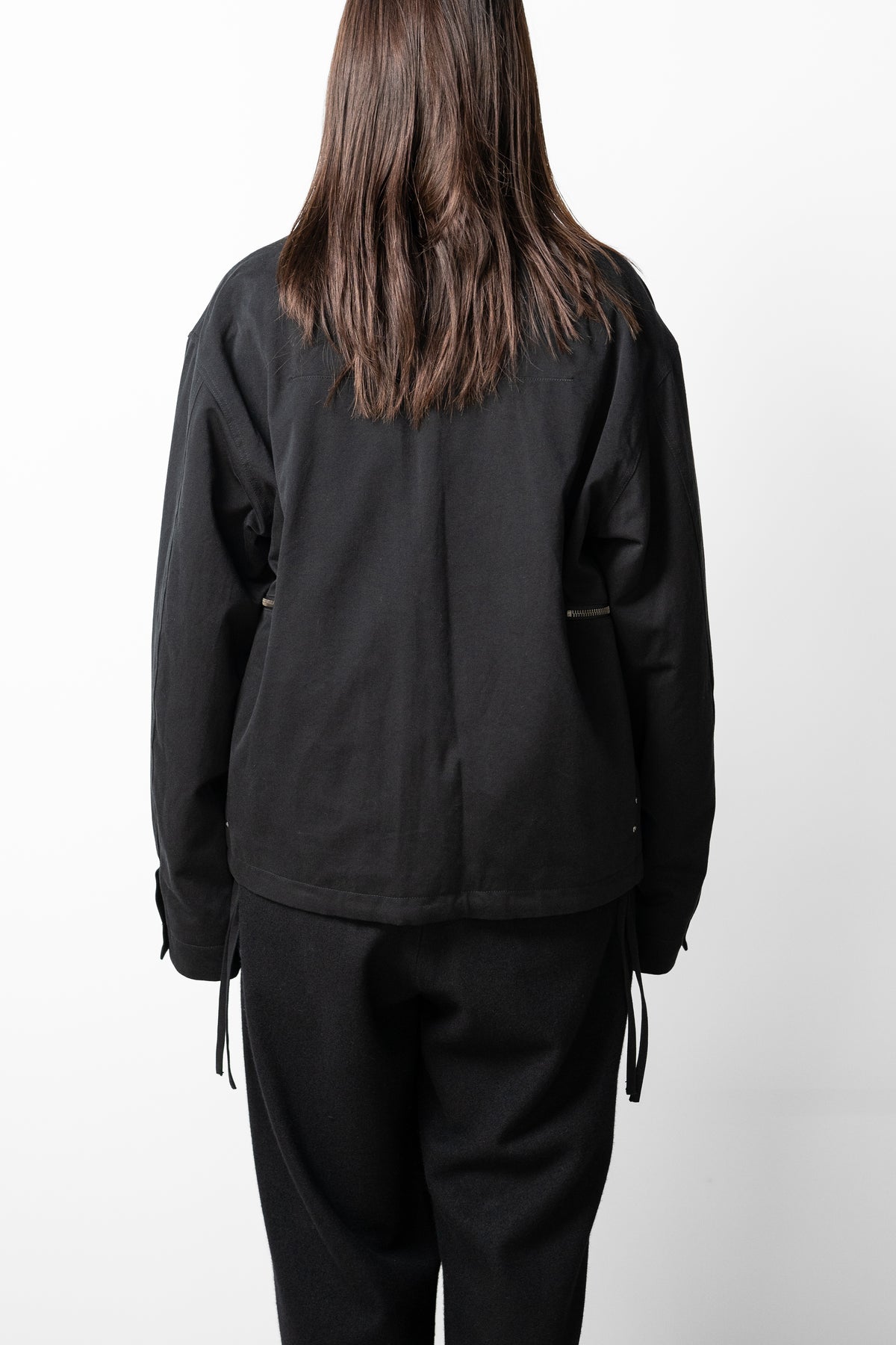 VUJA DÉ / Teo Utility Jacket in Cotton/Cashmere/Silk "Black"