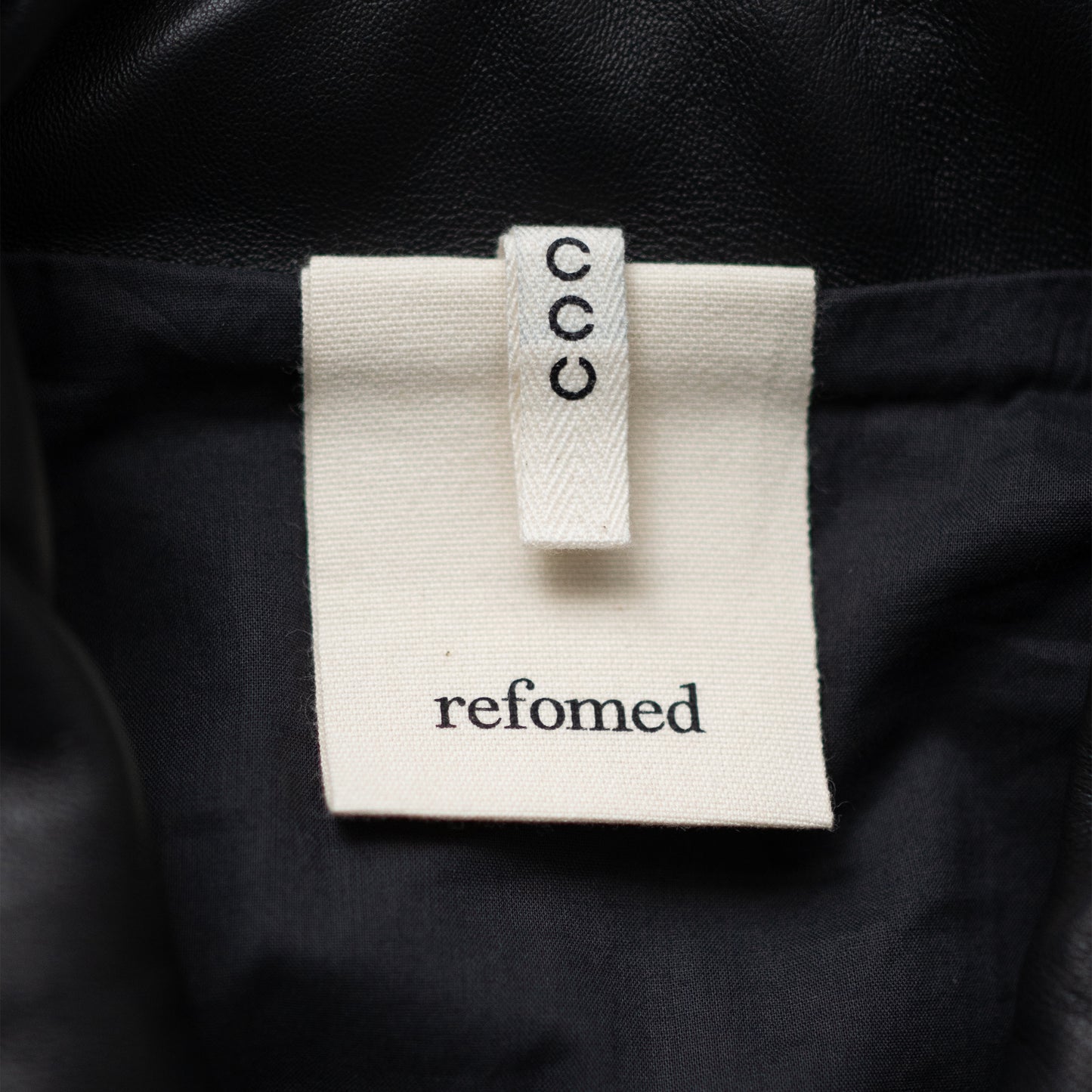 CCU / LEATHER WORK JACKET "BLK"