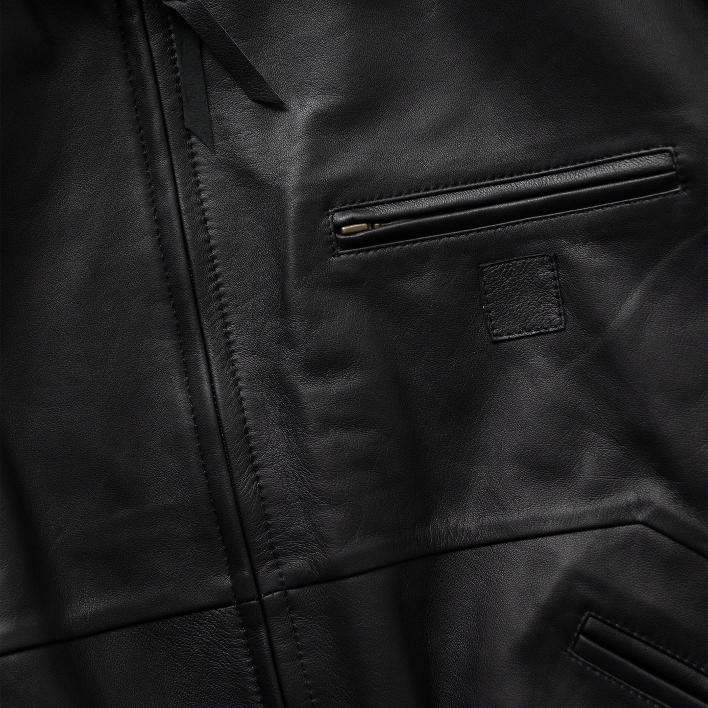 CCU / LEATHER WORK JACKET "BLK"