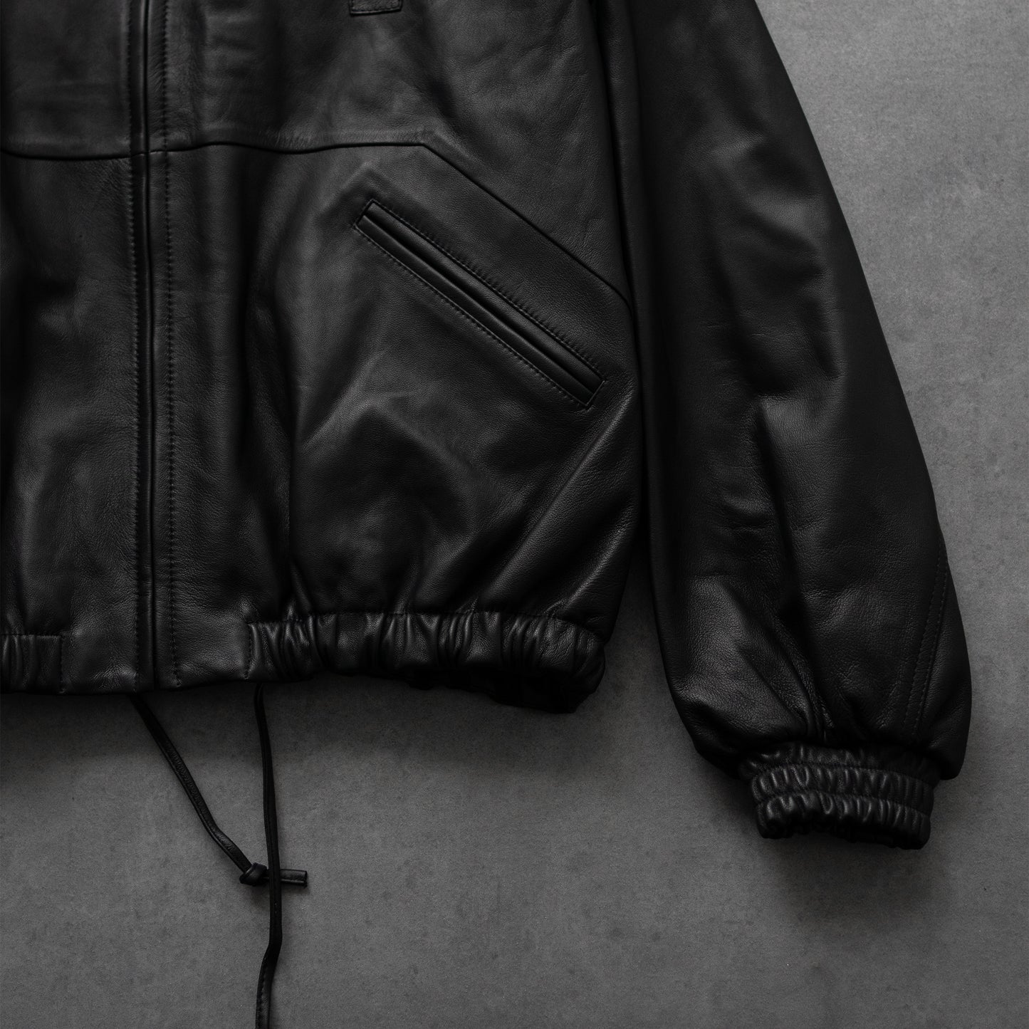 CCU / LEATHER WORK JACKET "BLK"