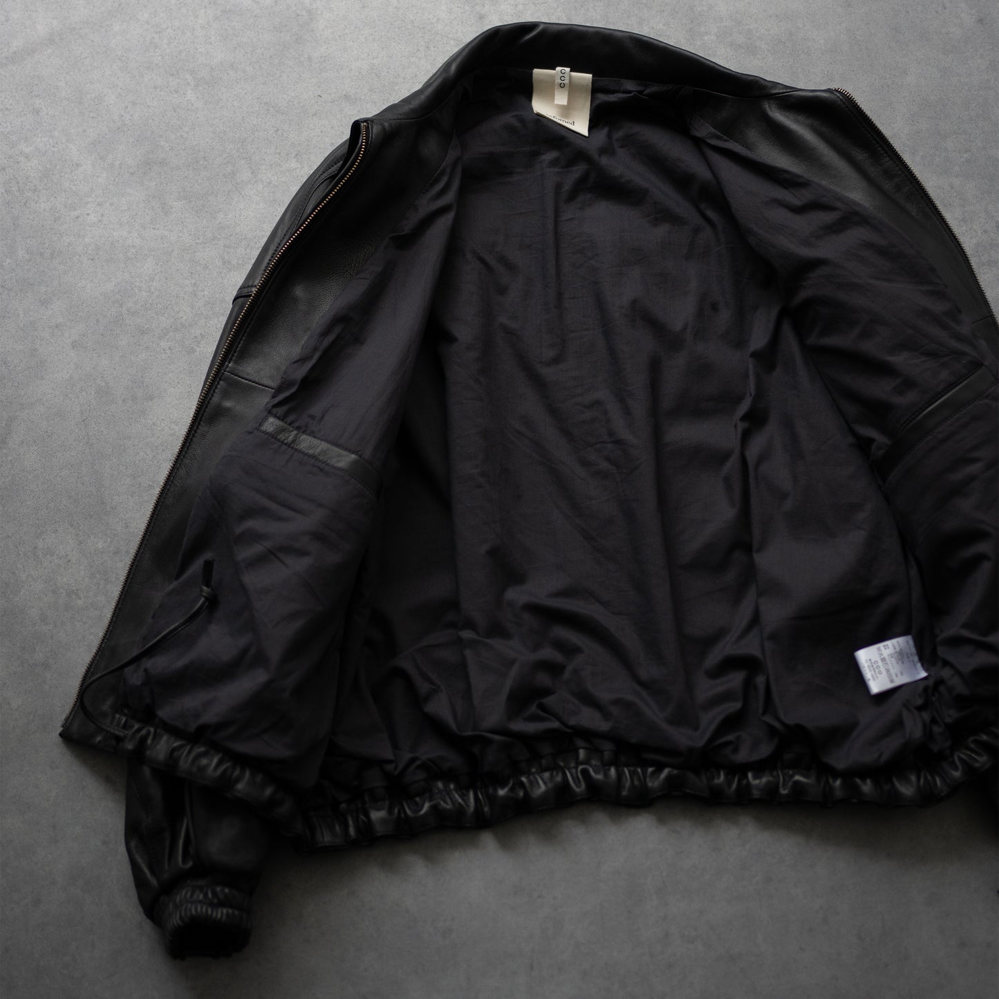 CCU / LEATHER WORK JACKET "BLK"