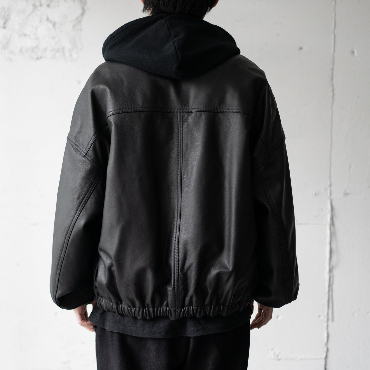 CCU / LEATHER WORK JACKET "BLK"