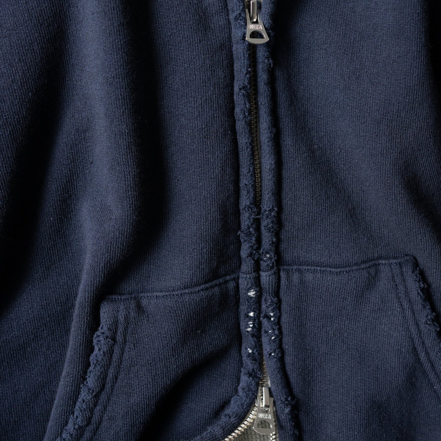 ANCELLM / ZIP HOODIE "NAVY"