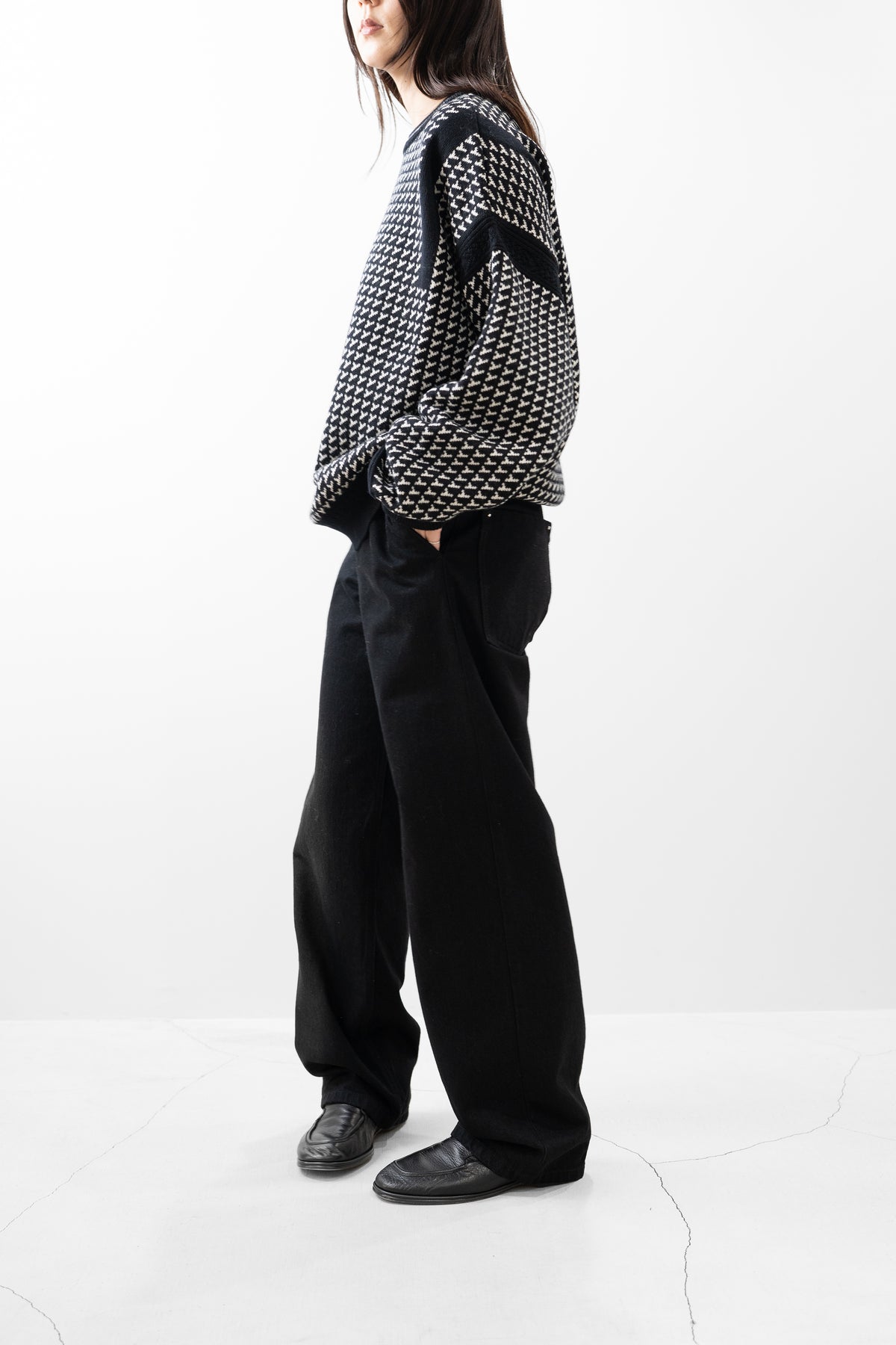 YASHIKI / Shinsetsu Knit "BLACK"