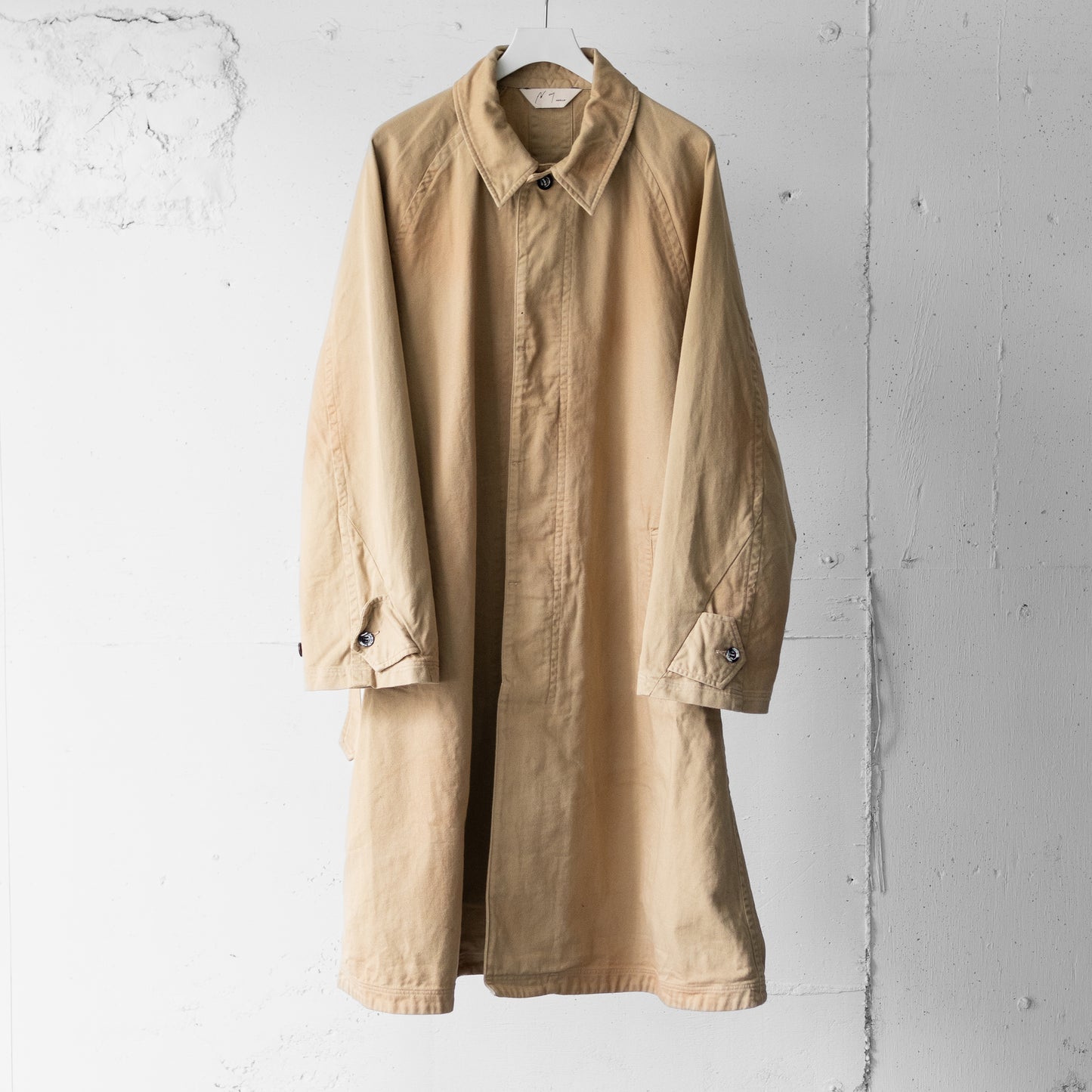 ANCELLM / DRILL BALMACAAN COAT "BEIGE"