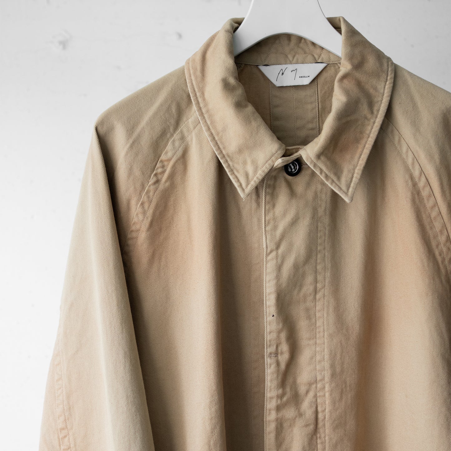 ANCELLM / DRILL BALMACAAN COAT "BEIGE"