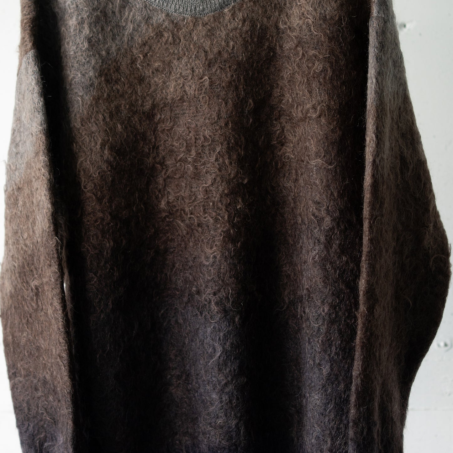 ssstein/ GRADATION MOHAIR KNIT LS "BROWN GREY GRADATION"