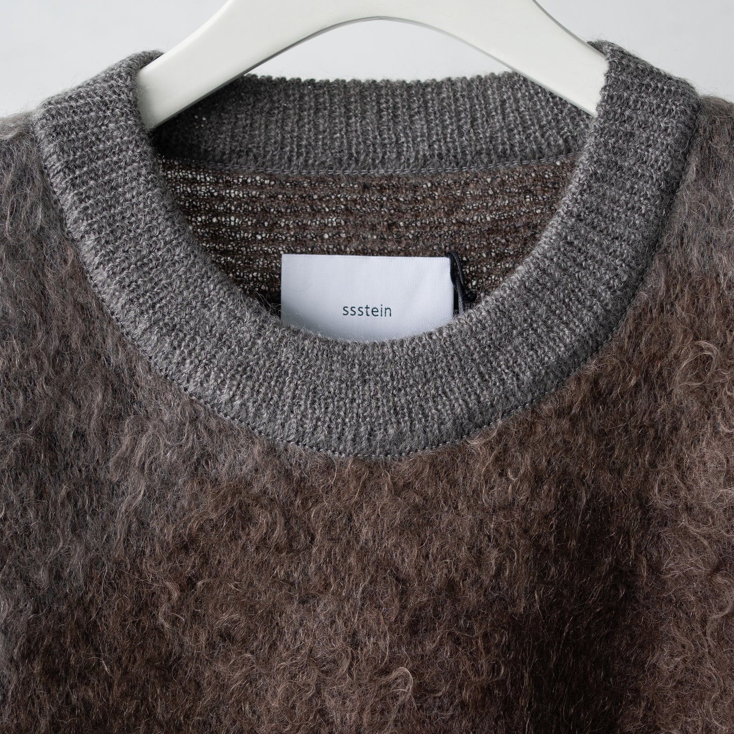 ssstein/ GRADATION MOHAIR KNIT LS "BROWN GREY GRADATION"