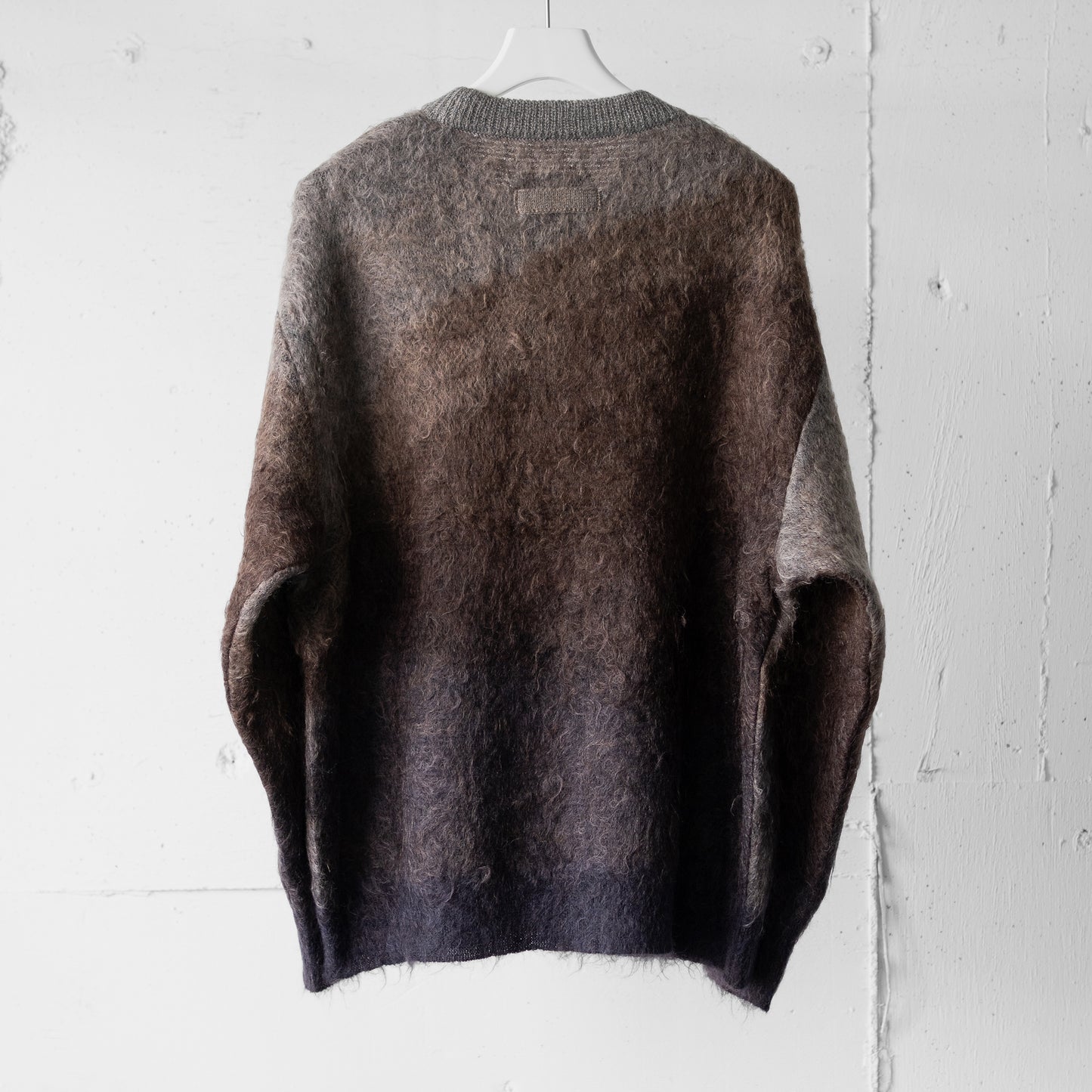 ssstein/ GRADATION MOHAIR KNIT LS "BROWN GREY GRADATION"