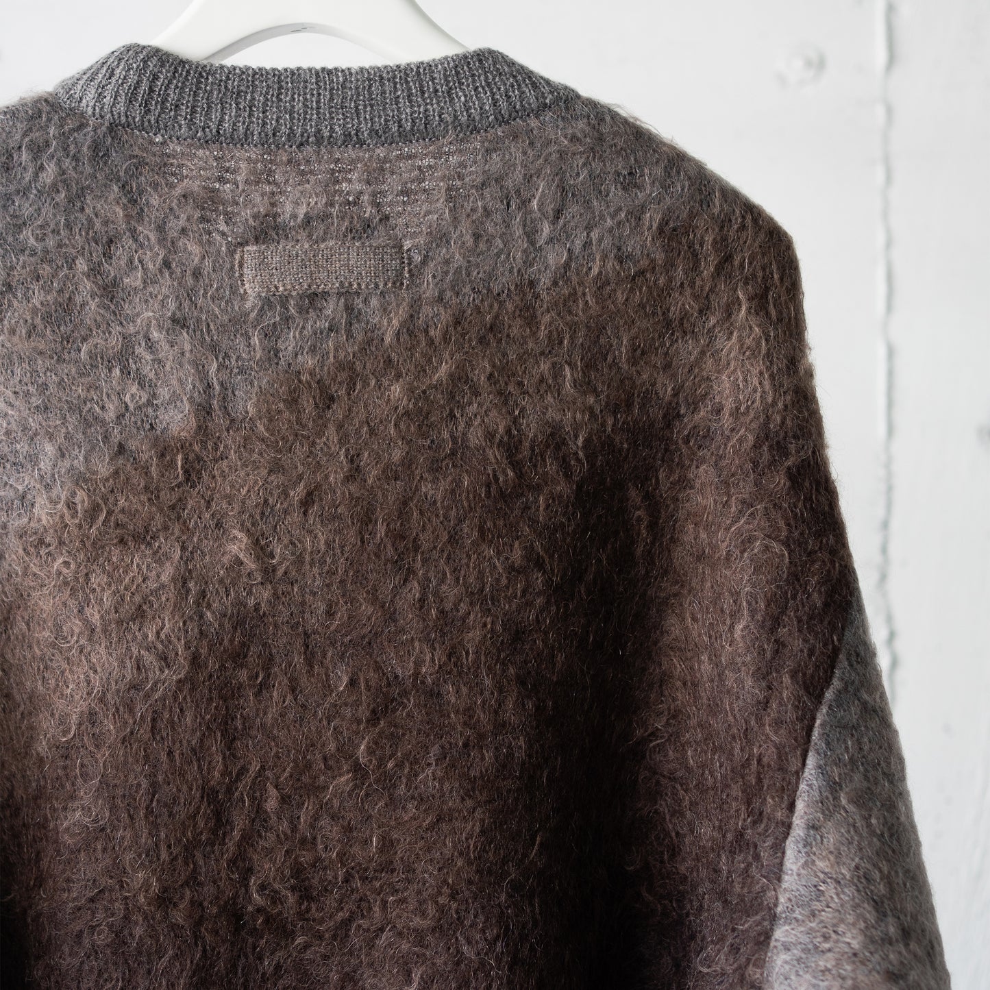 ssstein/ GRADATION MOHAIR KNIT LS "BROWN GREY GRADATION"