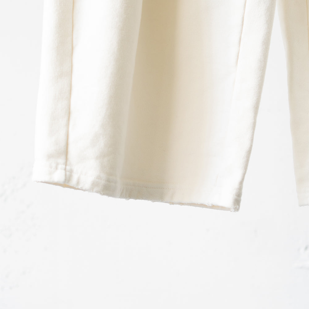 ANCELLM / TUCK SWEAT PANTS "WHITE"