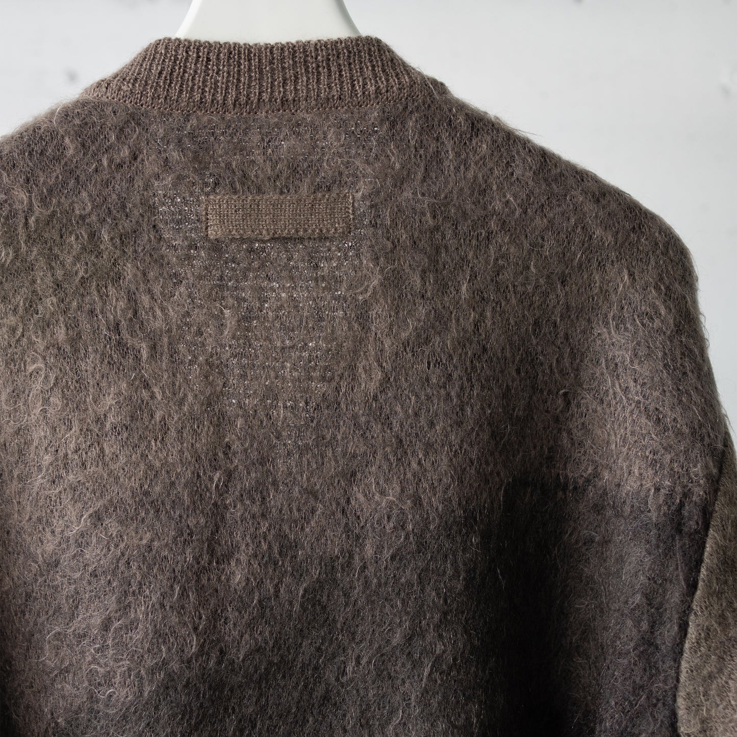 ssstein/ GRADATION MOHAIR KNIT CARDIGAN "NAVY KHAKI GRADATION"