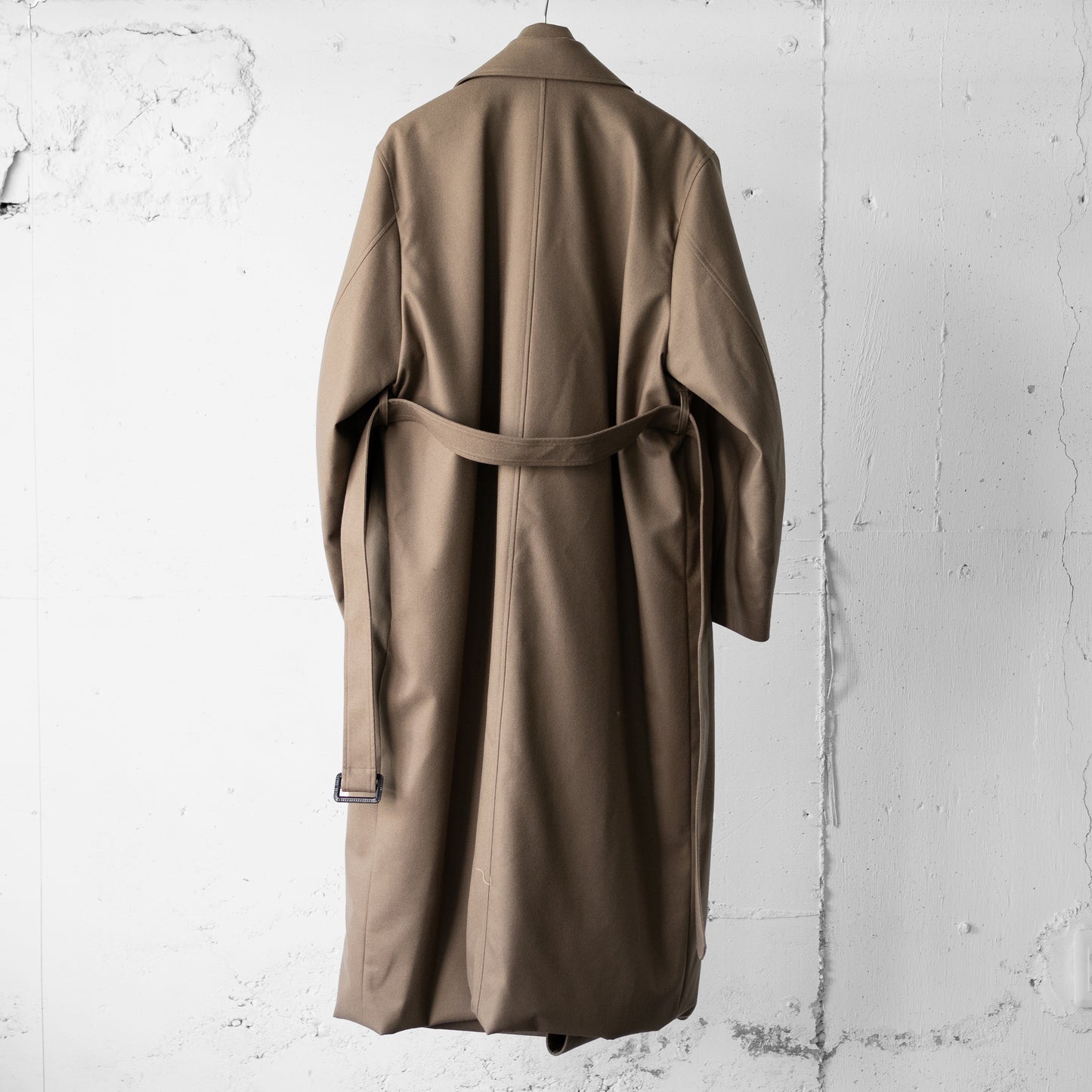 ssstein/ OVERSIZED DOCKING DOUBLE BREASTED COAT "DARK BEIGE"