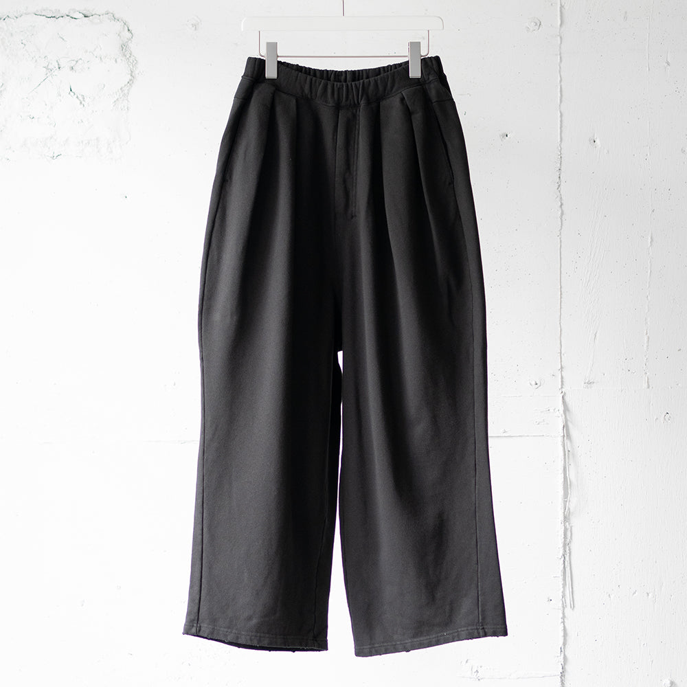 ANCELLM / TUCK SWEAT PANTS "BLACK"