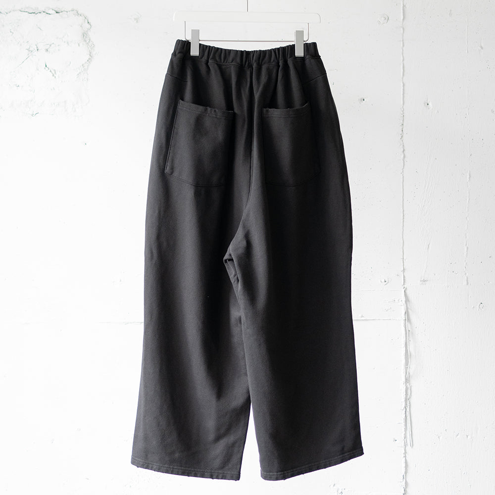 ANCELLM / TUCK SWEAT PANTS "BLACK"