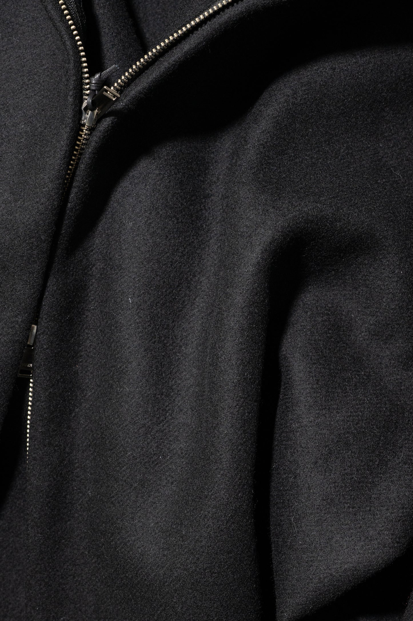 YOKE/ Wool Cashmere Balloon Silhouette Blouson "BLACK"