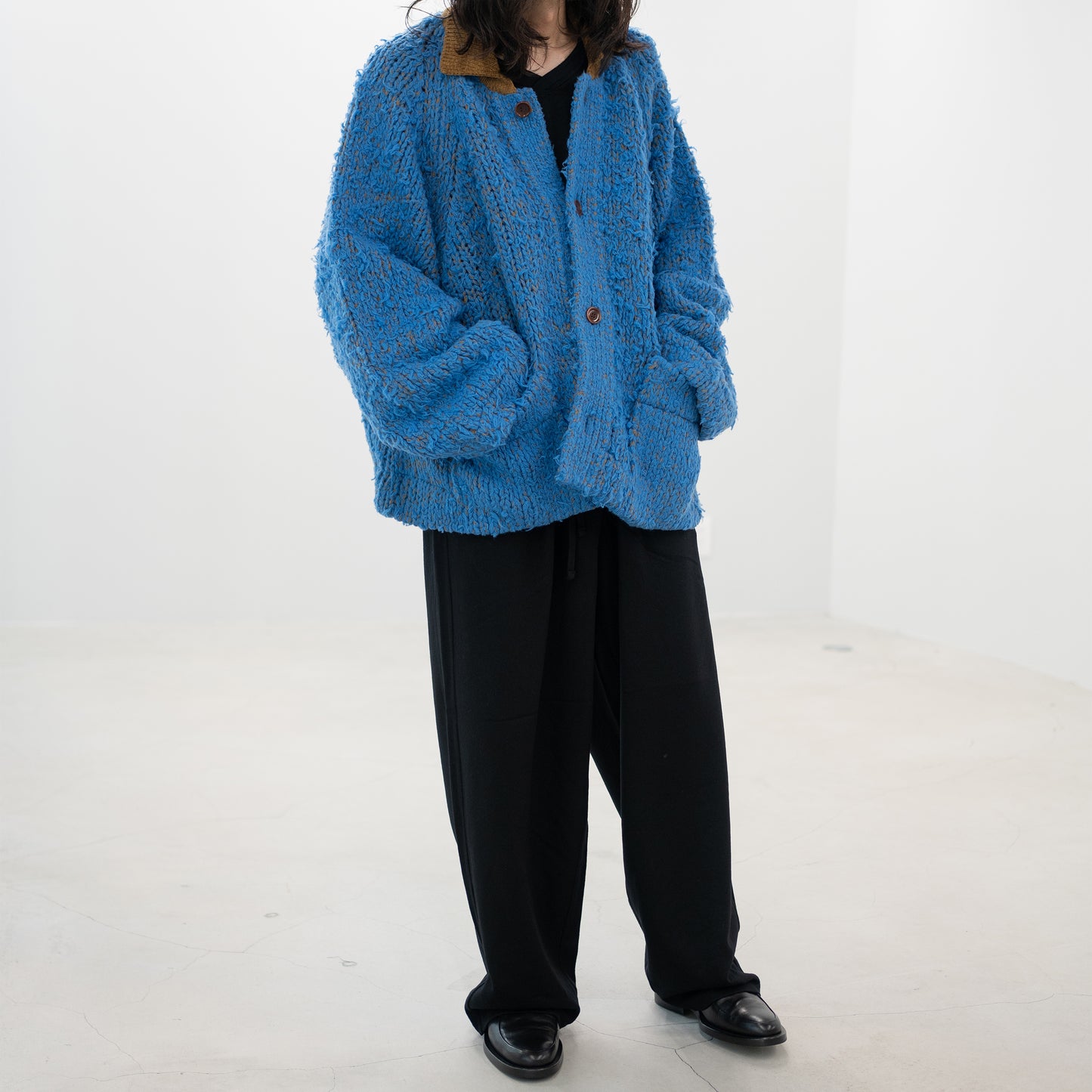 Kota Gushiken/ Fisherman’s Wool Fur Jacket "Light Blue"