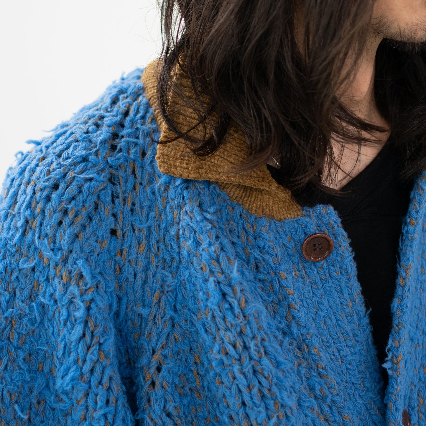 Kota Gushiken/ Fisherman’s Wool Fur Jacket "Light Blue"