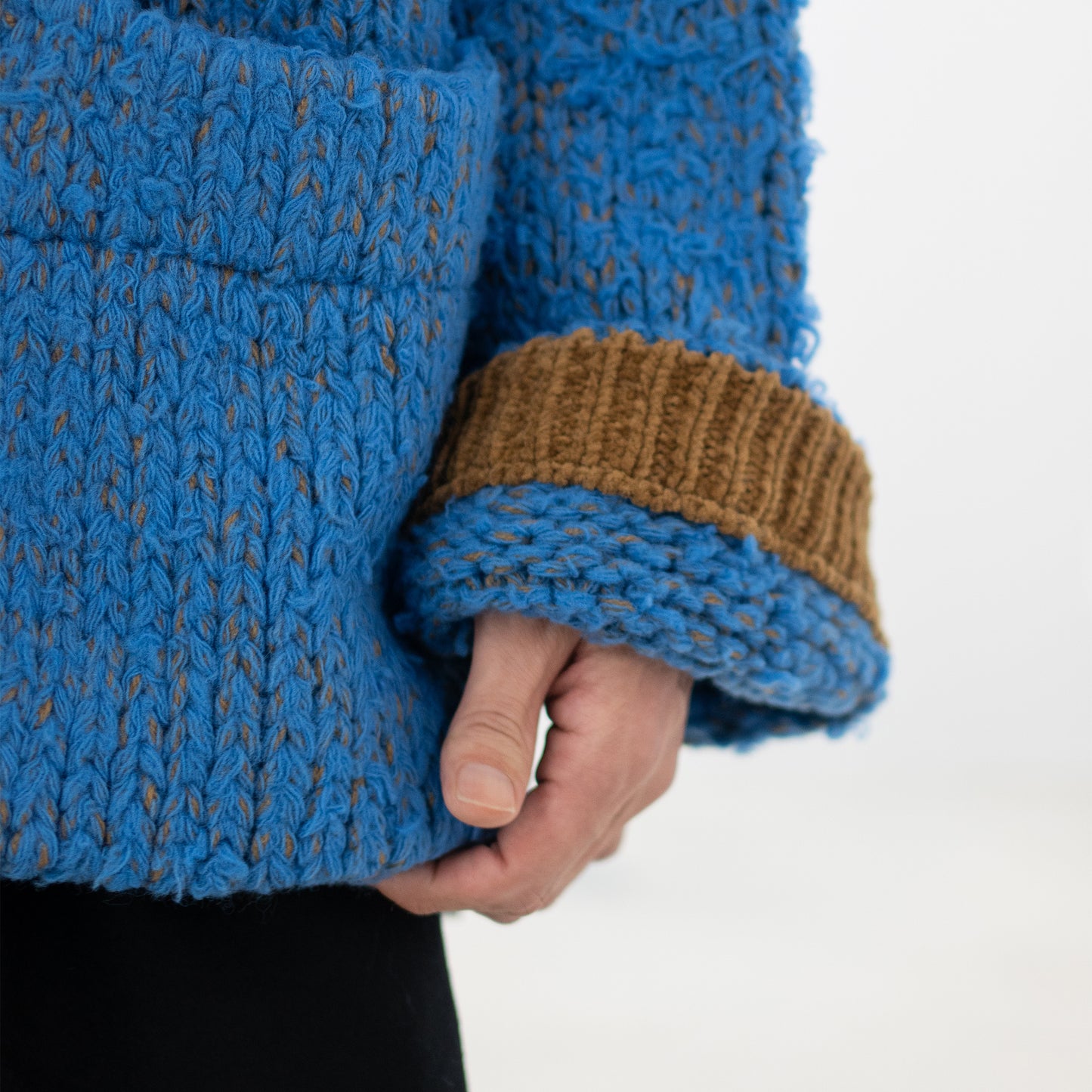 Kota Gushiken/ Fisherman’s Wool Fur Jacket "Light Blue"