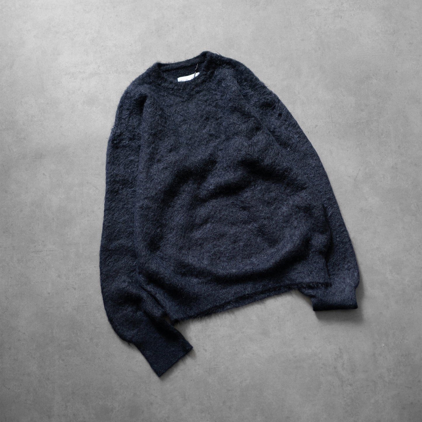 ssstein/ SUPER KID MOHAIR KNIT CREW NECK LS "DARK NAVY"