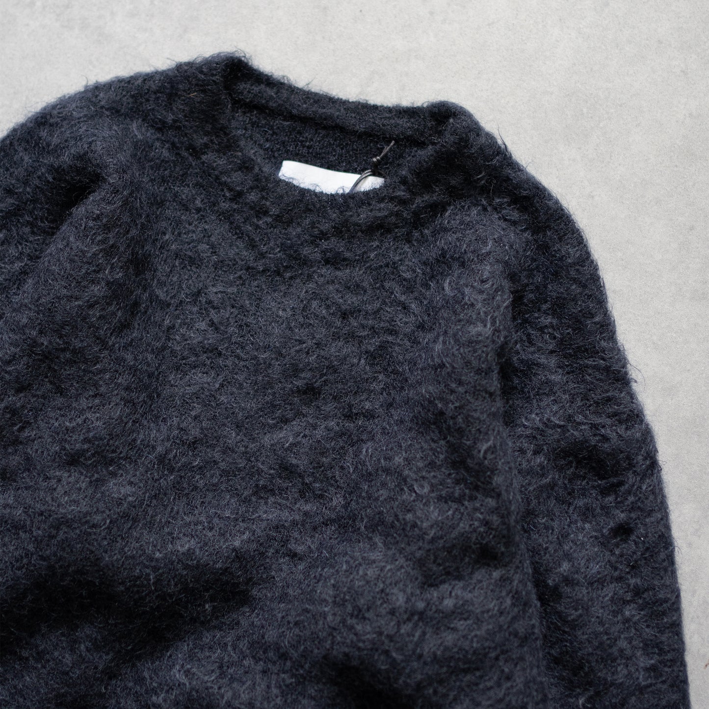 ssstein/ SUPER KID MOHAIR KNIT CREW NECK LS "DARK NAVY"