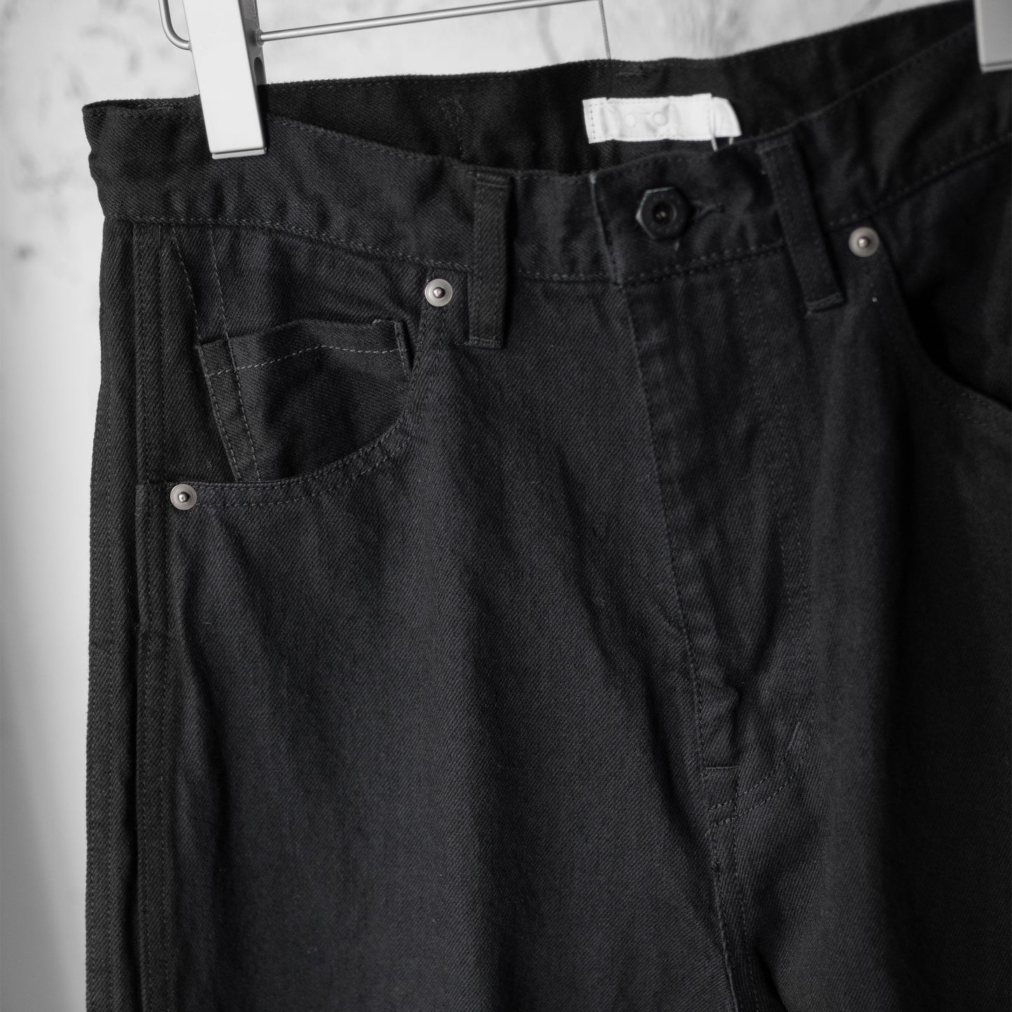 ROTOL/ TRIPLE SEAMS 6P BLACK DENIM WASHED "BLACK"