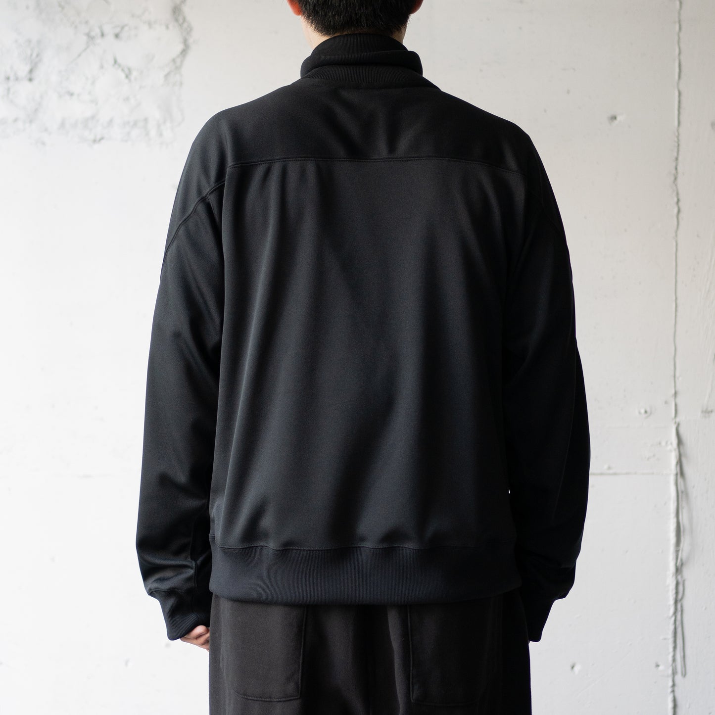 ANCELLM / DRIVERS TRACK JACKET "BLACK"