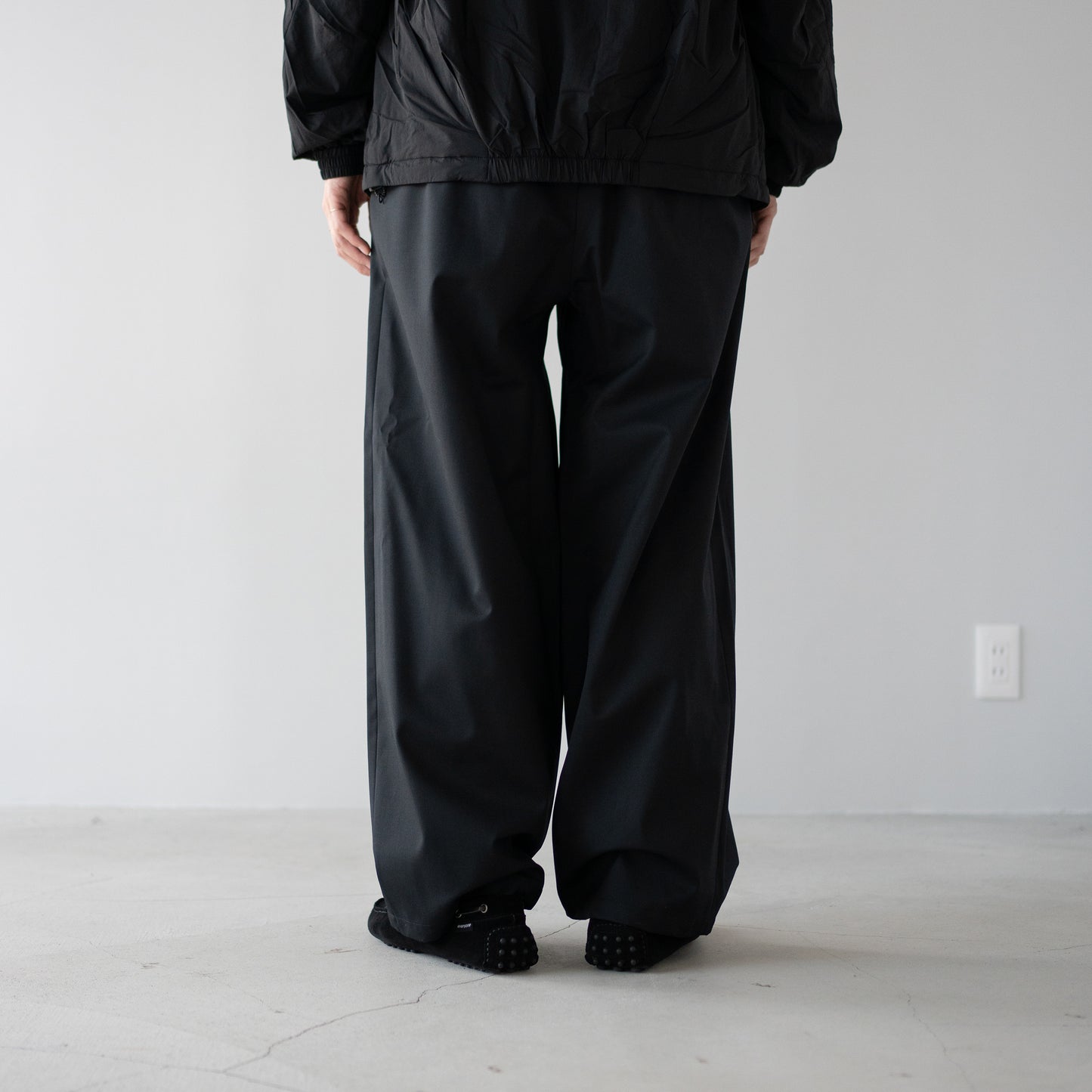 F/CE. /  WATERPROOF TECH WOOL WIDE PANTS "Black"