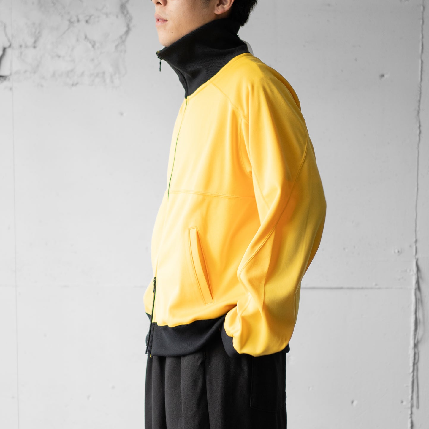 ANCELLM / DRIVERS TRACK JACKET "YELLOW"