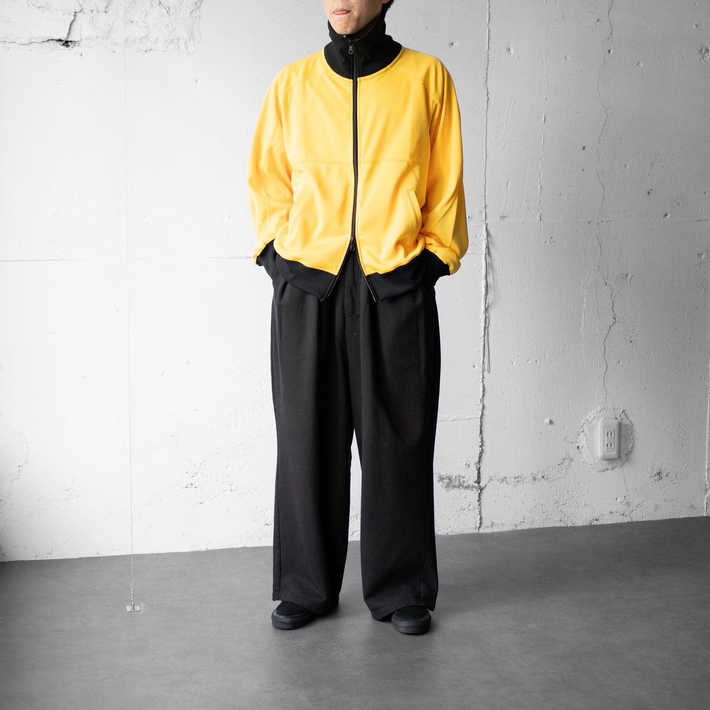 ANCELLM / DRIVERS TRACK JACKET "YELLOW"