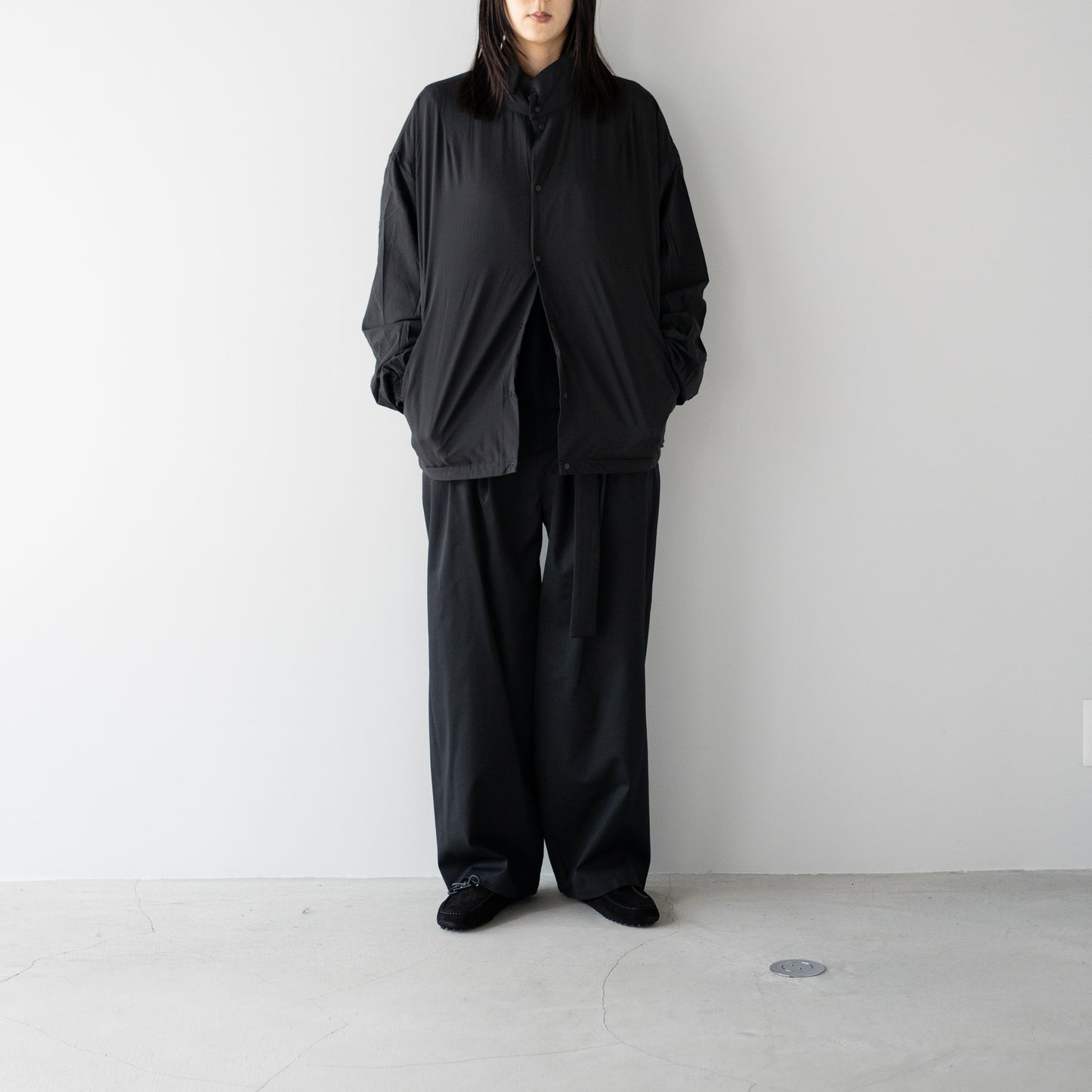 F/CE. /  WATERPROOF TECH WOOL WIDE PANTS "Black"
